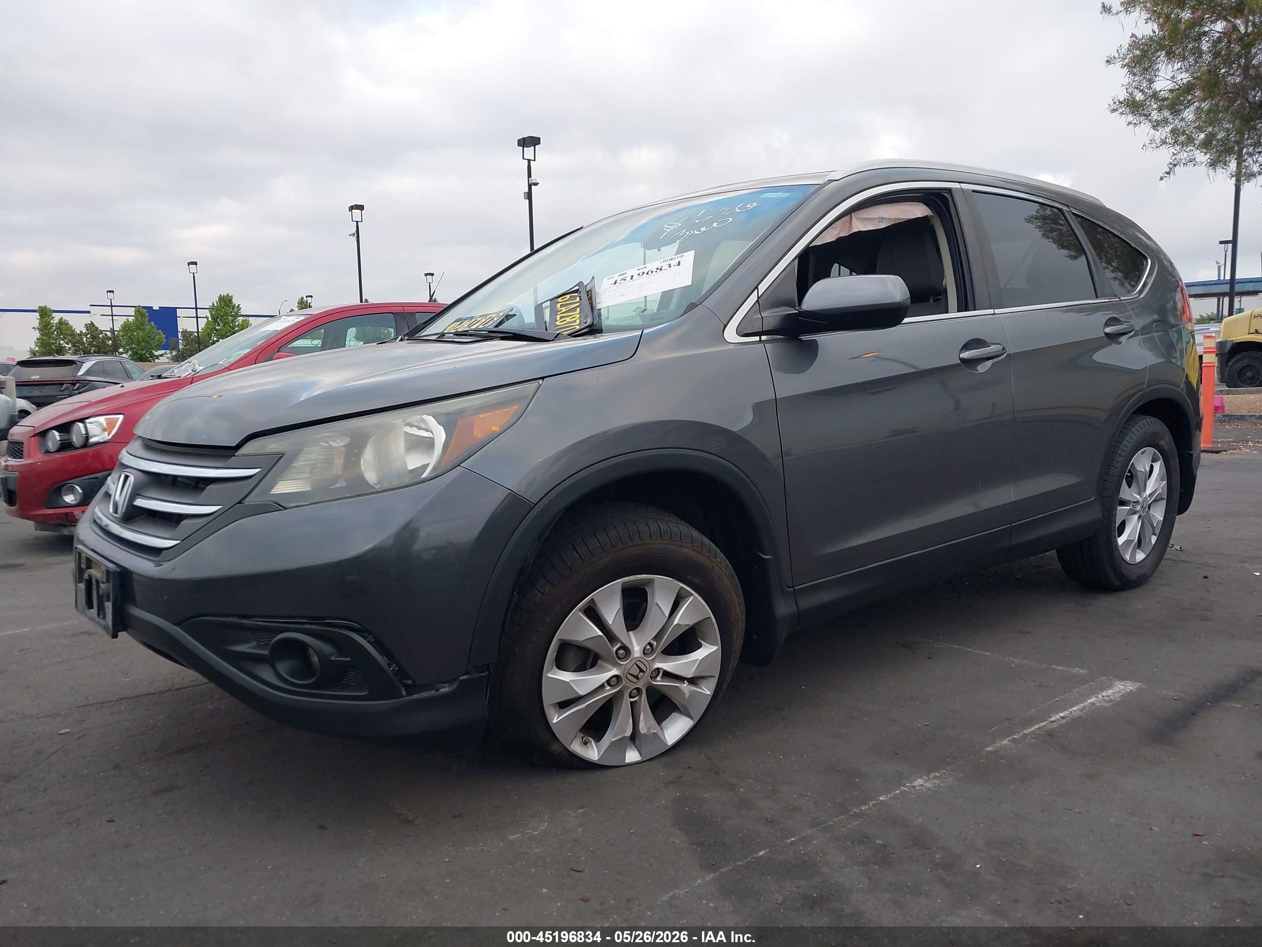 2013 Honda Cr-v Ex-l Gray vin: 2HKRM3H78DH502214
