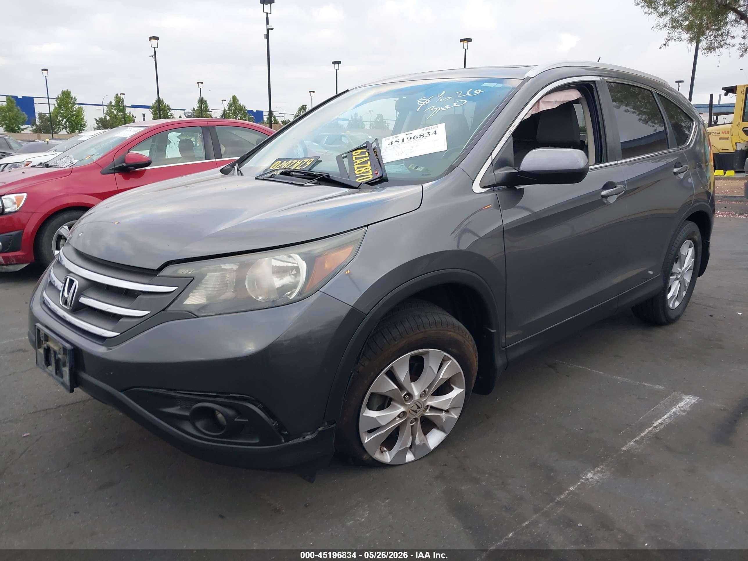 2013 Honda Cr-v Ex-l Gray vin: 2HKRM3H78DH502214