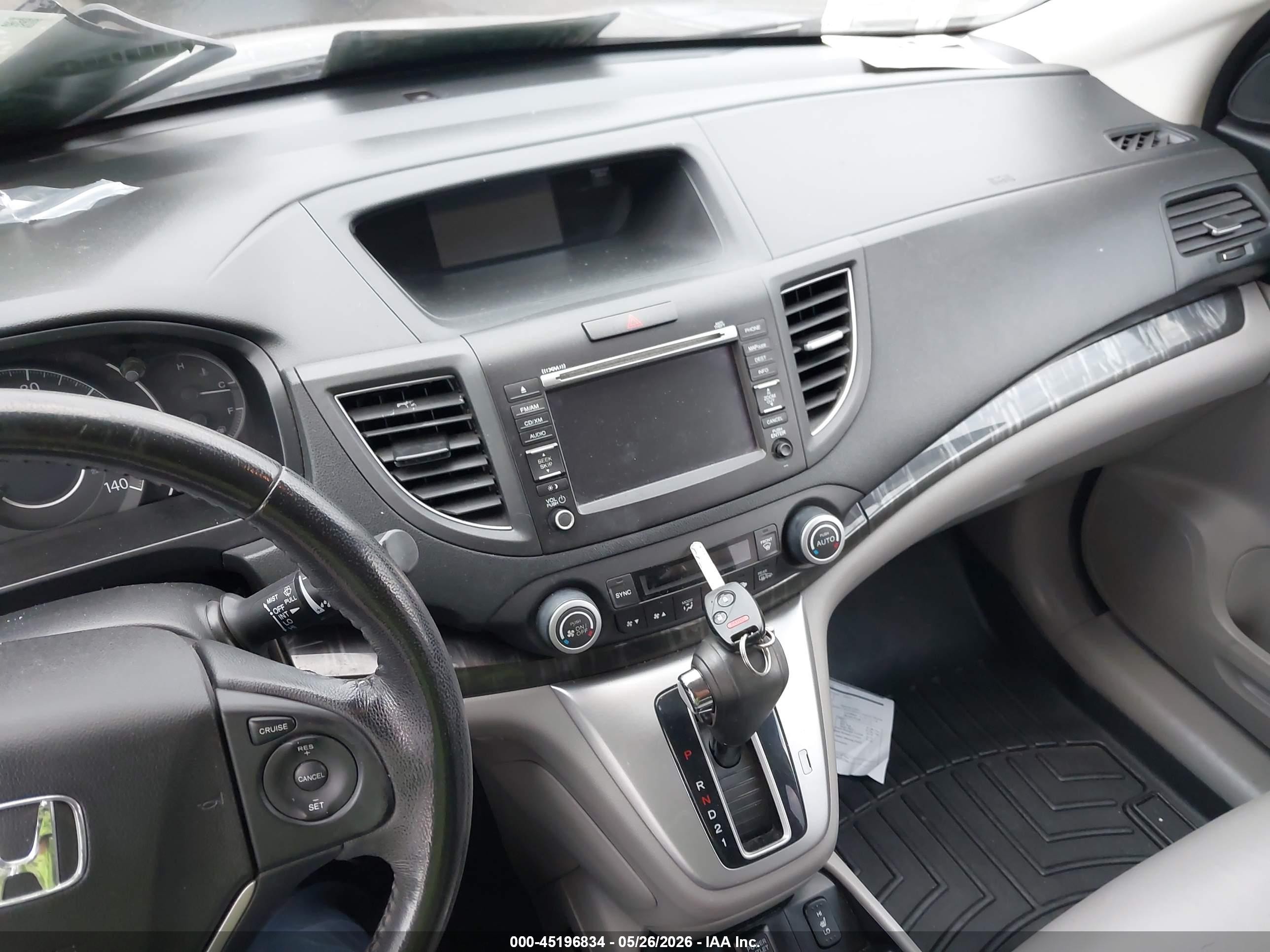 2013 Honda Cr-v Ex-l Gray vin: 2HKRM3H78DH502214