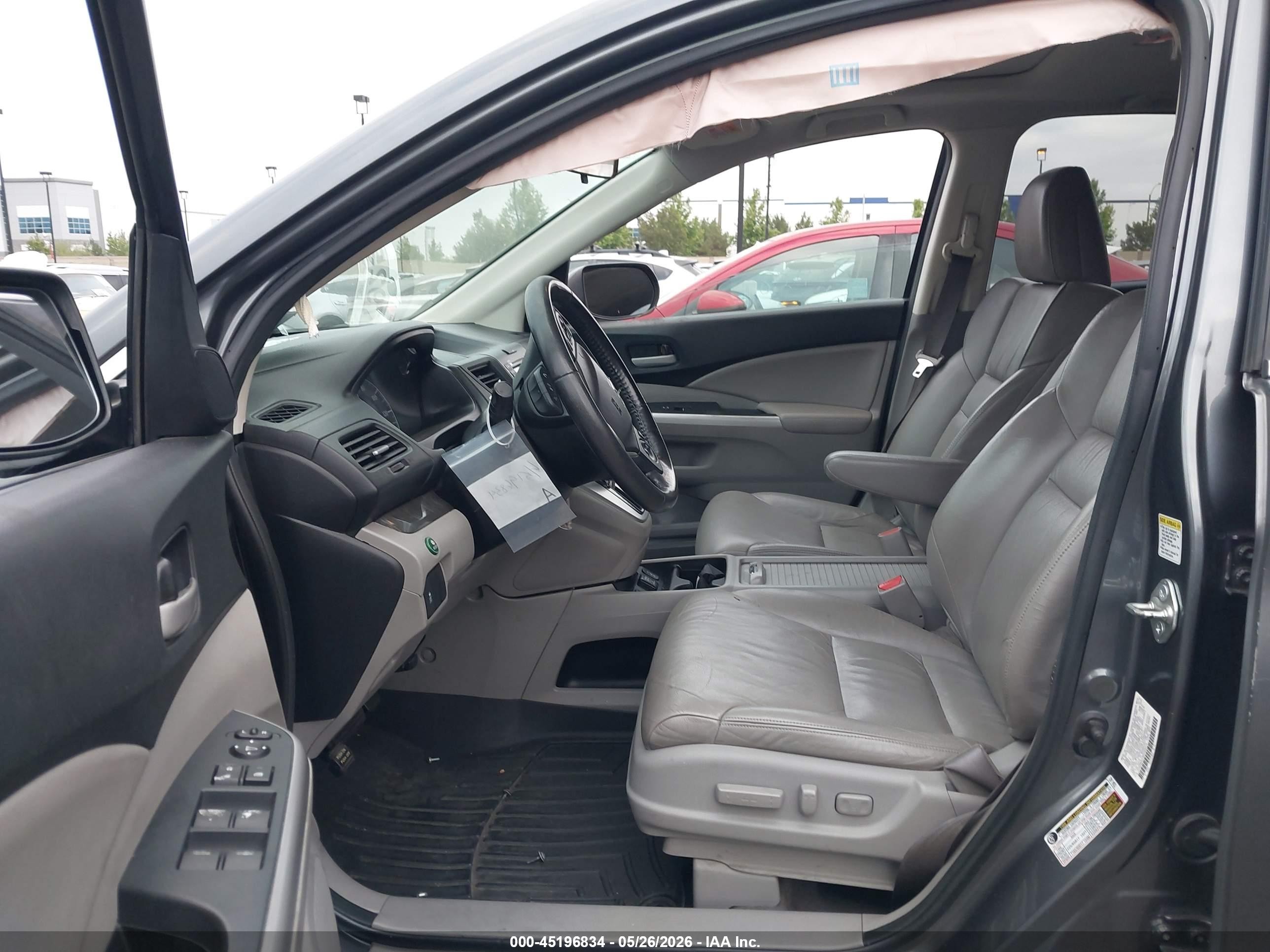 2013 Honda Cr-v Ex-l Gray vin: 2HKRM3H78DH502214