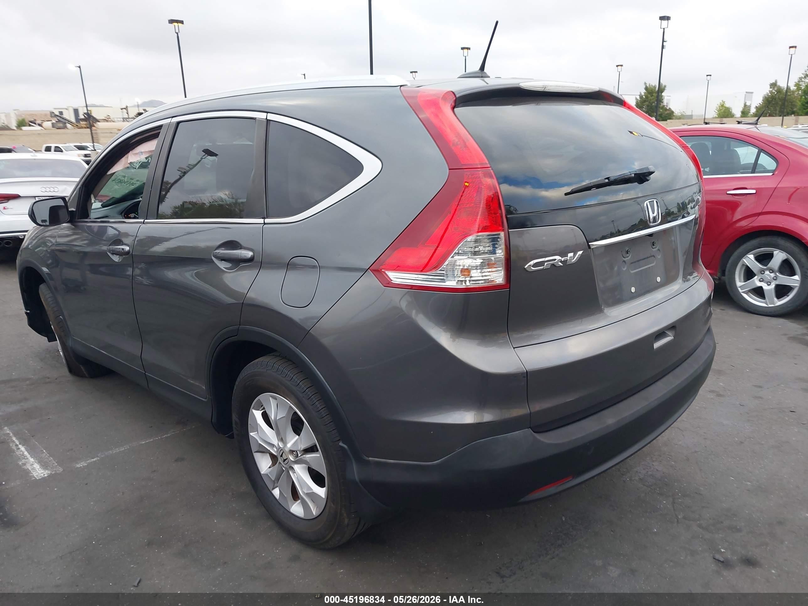 2013 Honda Cr-v Ex-l Gray vin: 2HKRM3H78DH502214