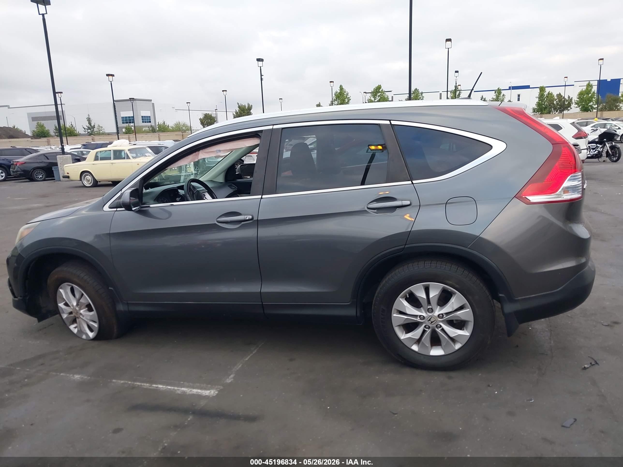 2013 Honda Cr-v Ex-l Gray vin: 2HKRM3H78DH502214