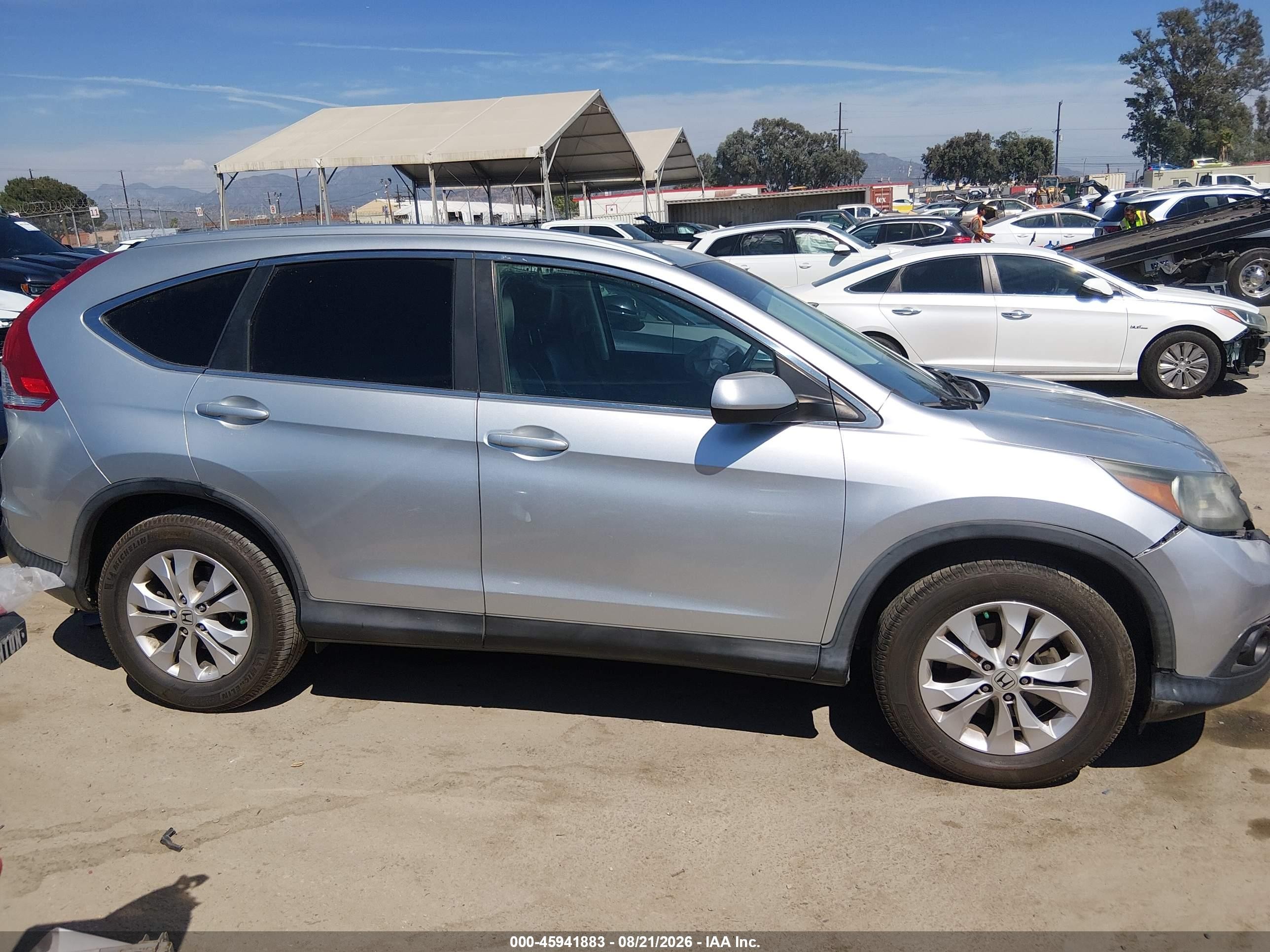 2013 Honda Cr-v Ex-l Серый vin: 2HKRM3H78DH503332