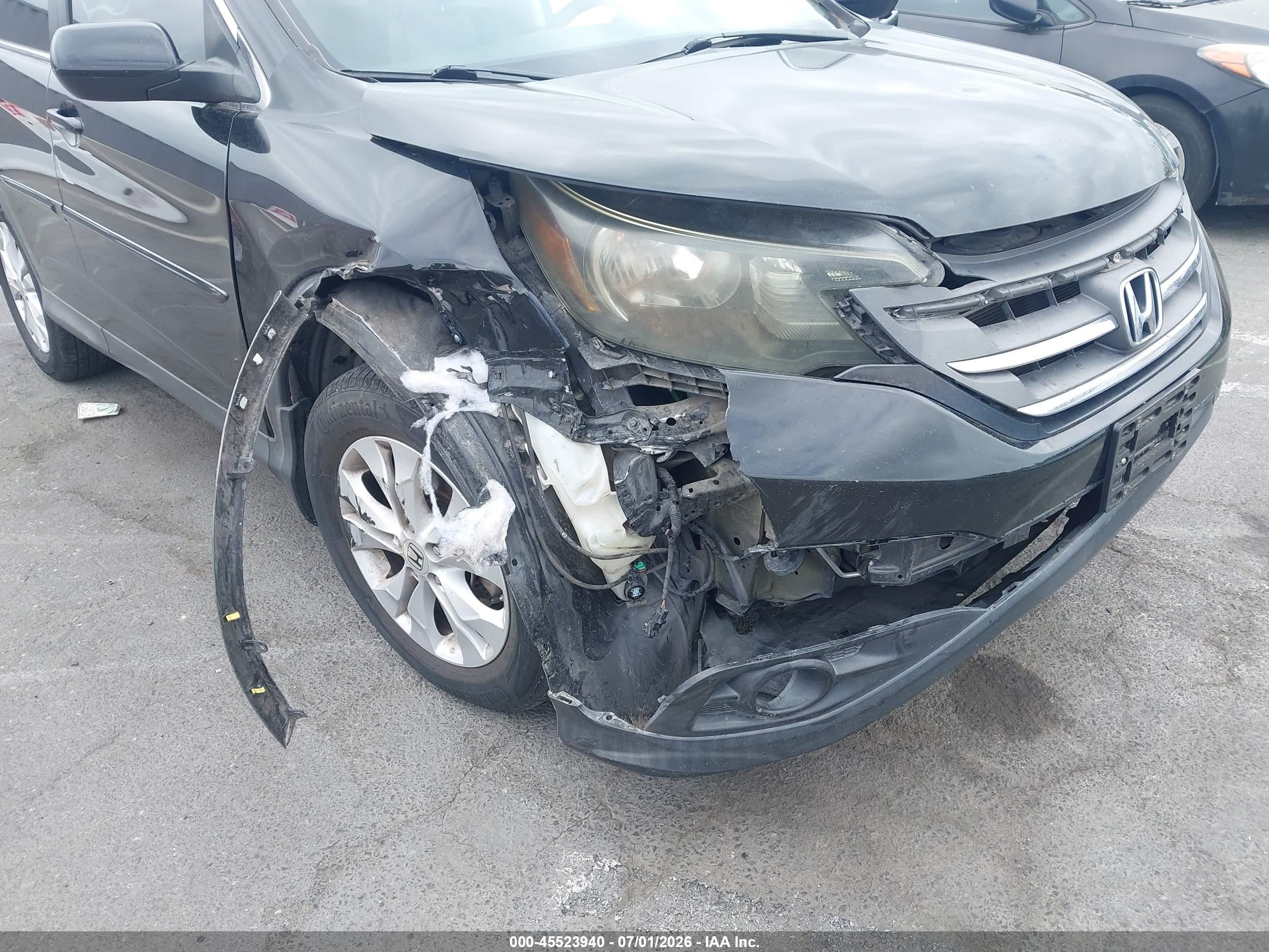 2013 Honda Cr-v Ex-l Черный vin: 2HKRM3H78DH507154