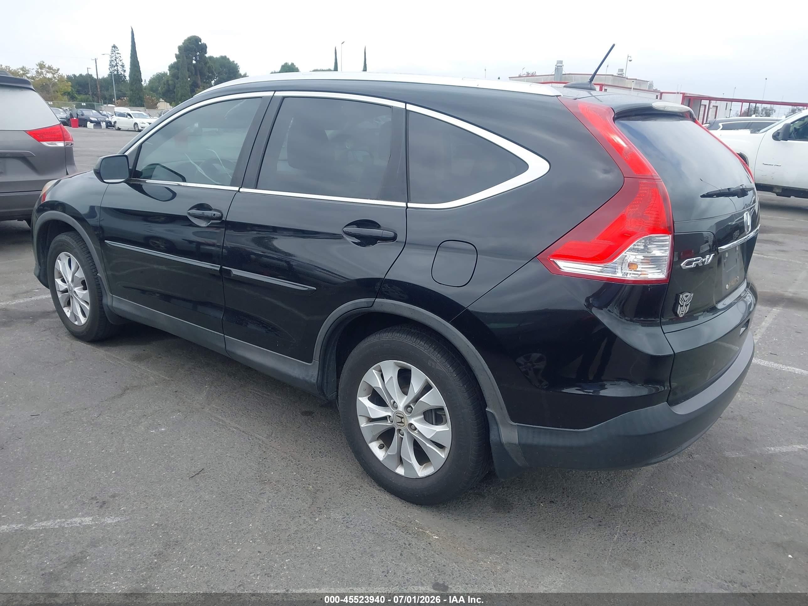 2013 Honda Cr-v Ex-l Черный vin: 2HKRM3H78DH507154