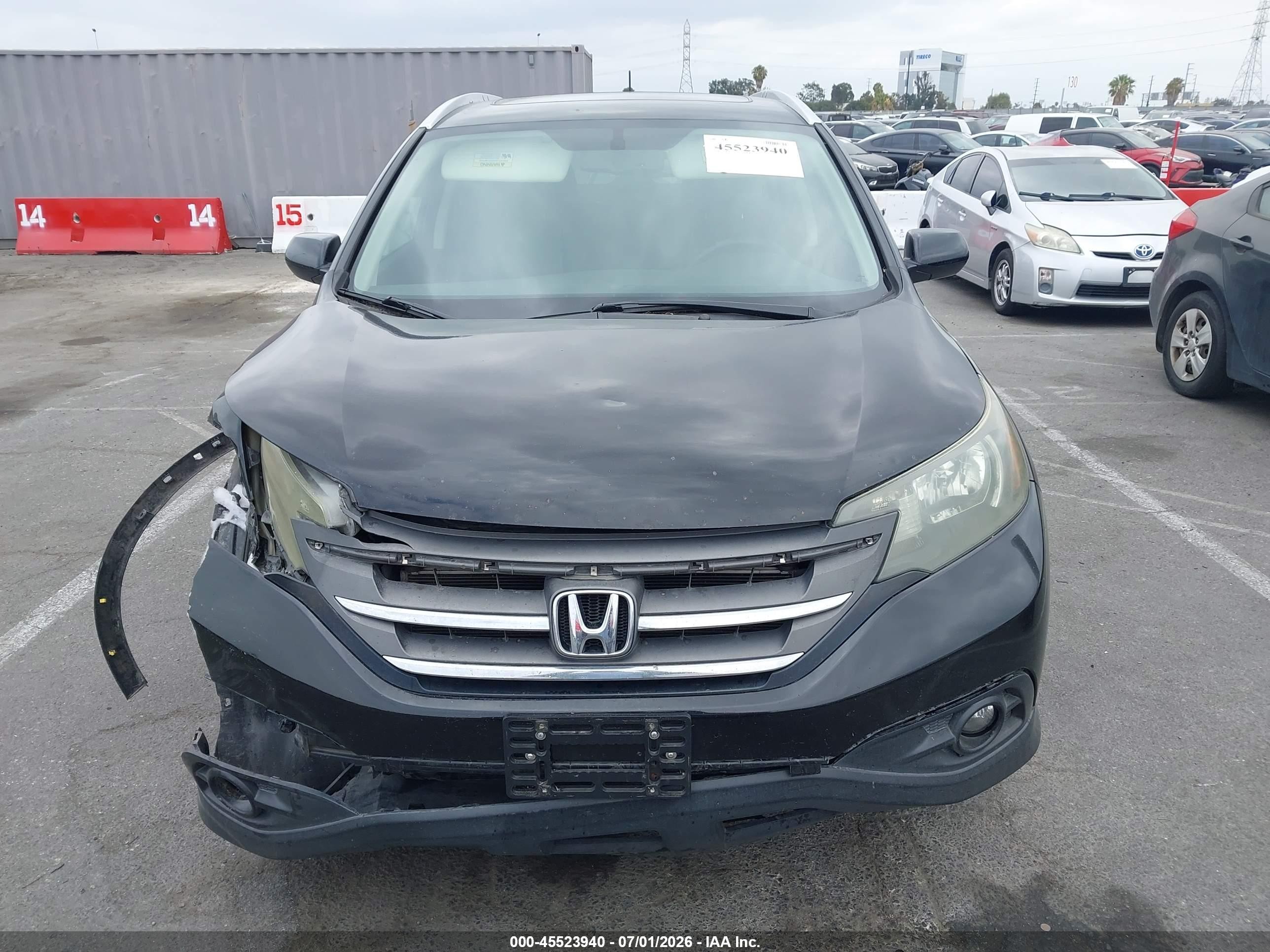 2013 Honda Cr-v Ex-l Черный vin: 2HKRM3H78DH507154