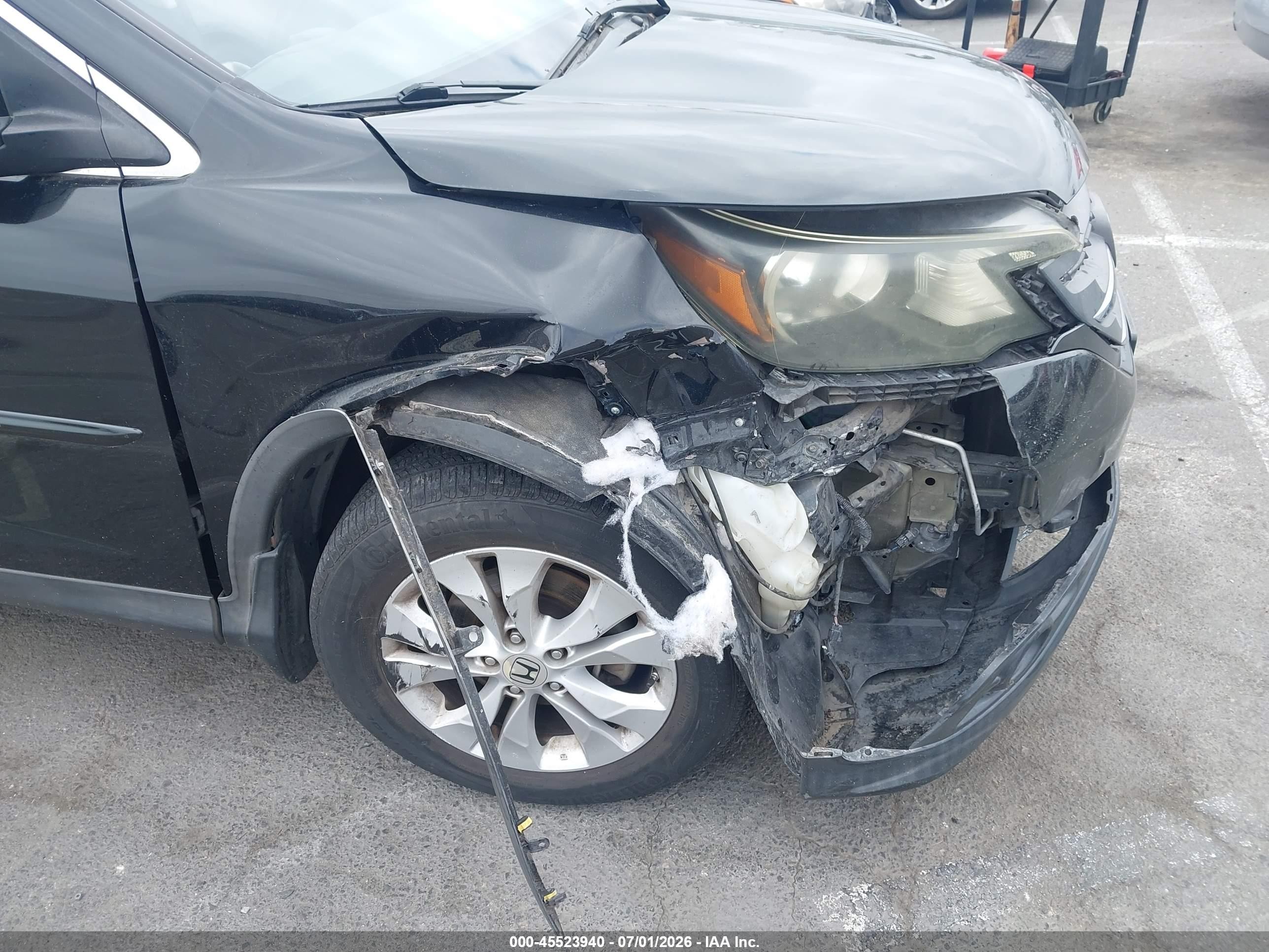 2013 Honda Cr-v Ex-l Черный vin: 2HKRM3H78DH507154