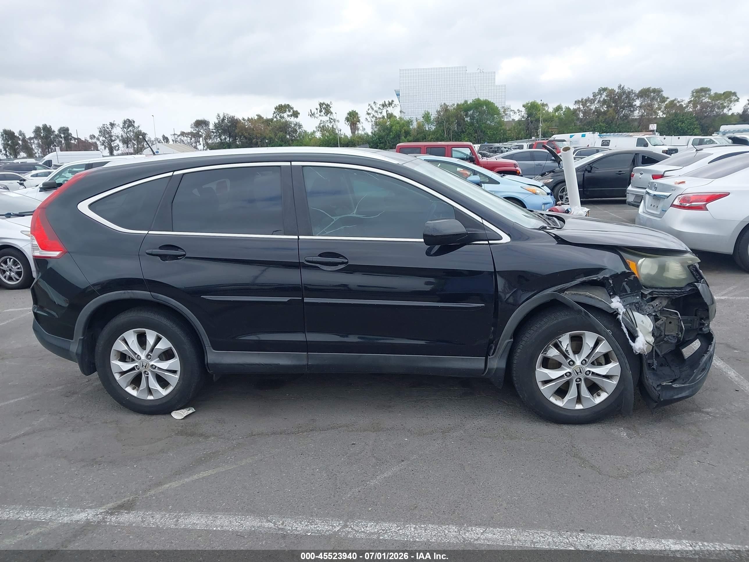 2013 Honda Cr-v Ex-l Черный vin: 2HKRM3H78DH507154