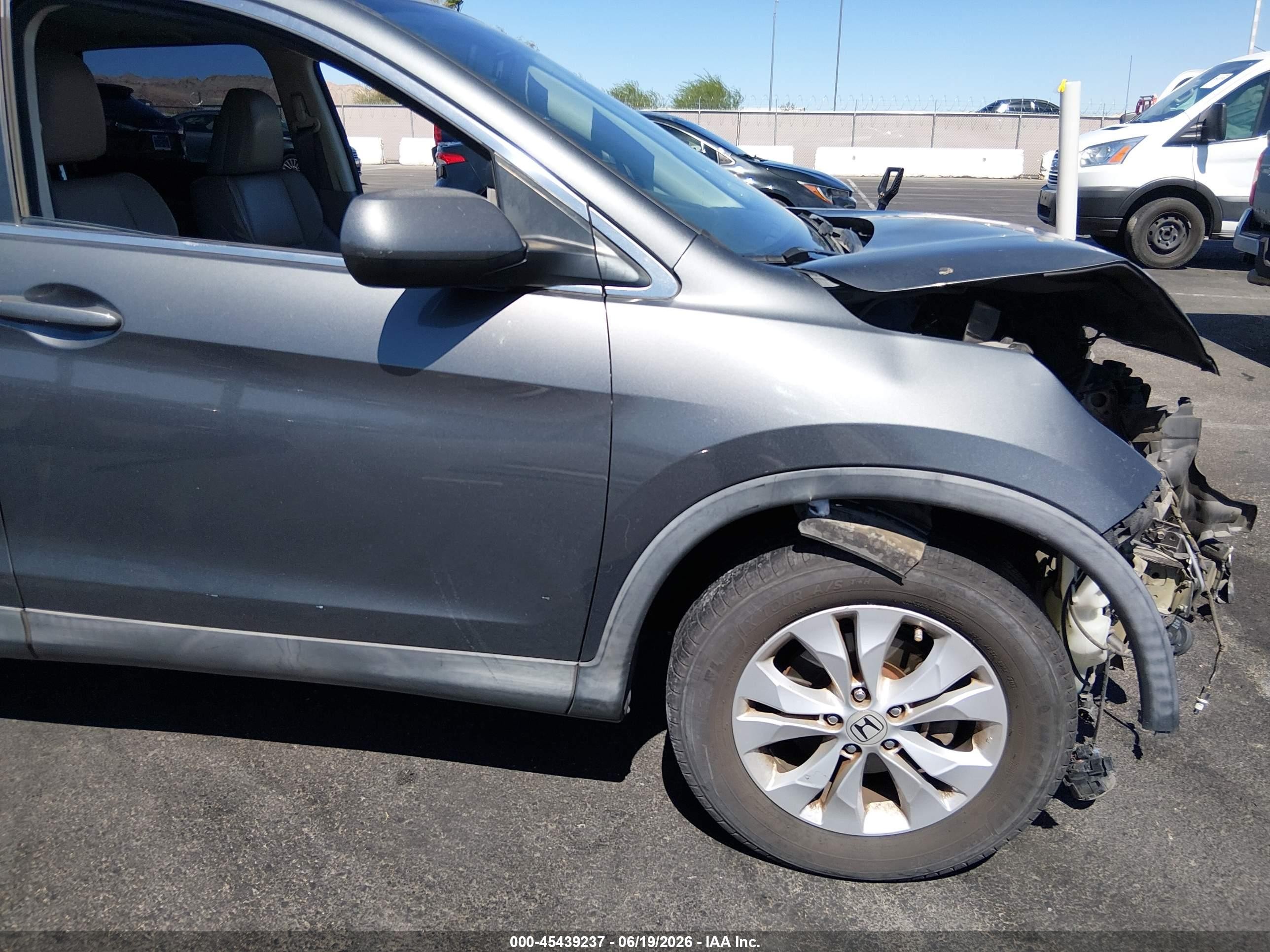 2013 Honda Cr-v Ex-l Gray vin: 2HKRM3H78DH509390