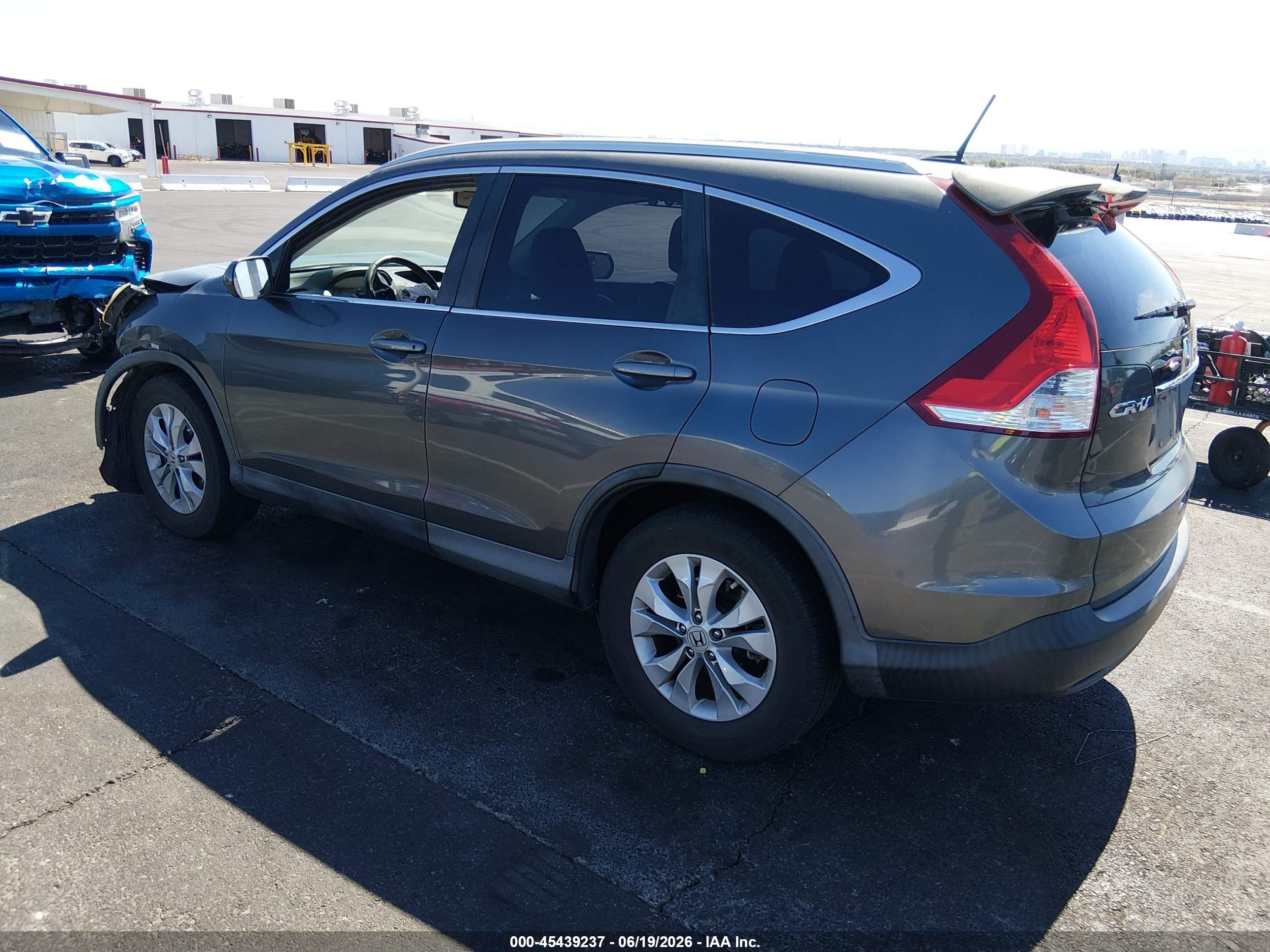 2013 Honda Cr-v Ex-l Gray vin: 2HKRM3H78DH509390