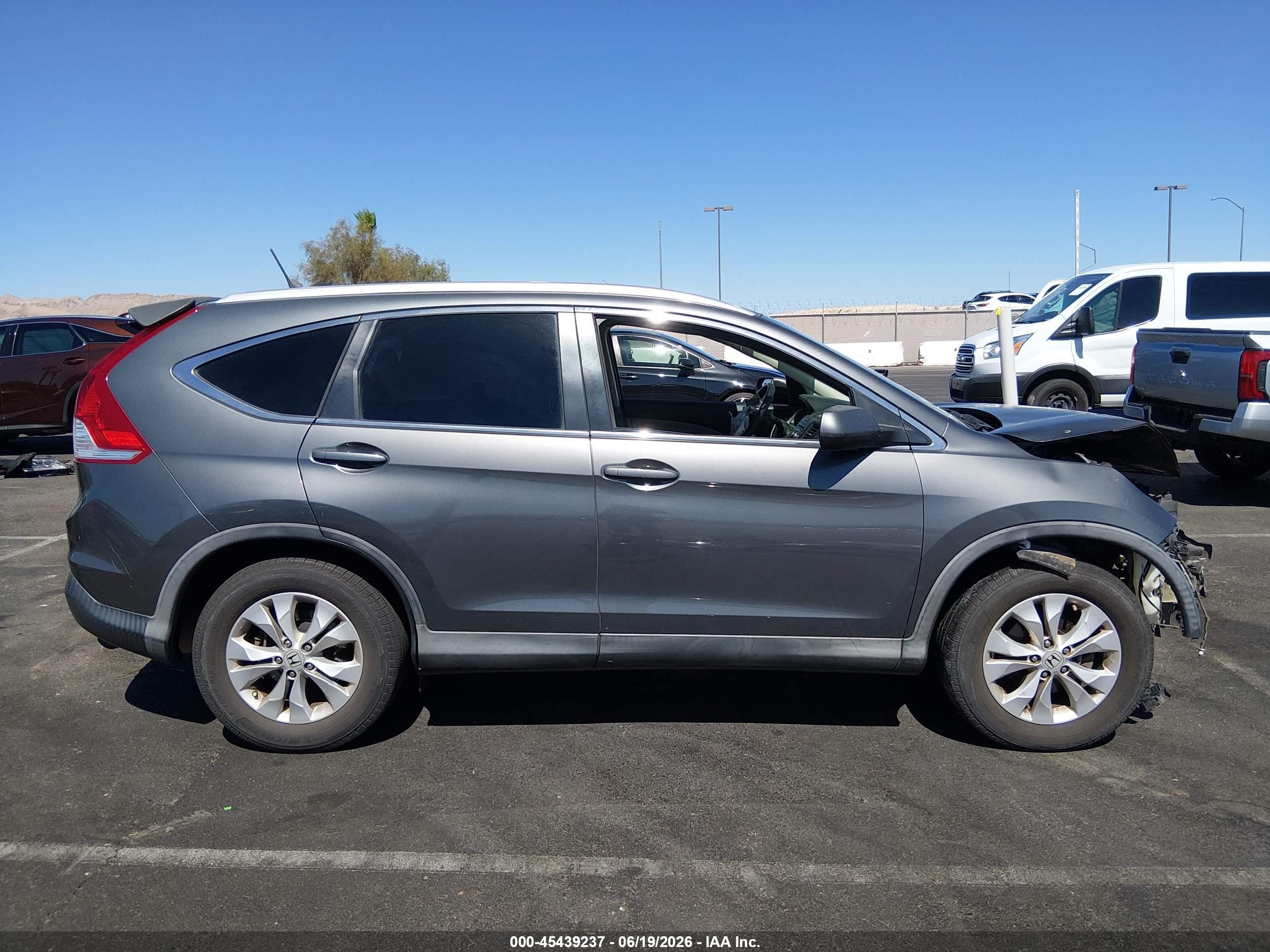 2013 Honda Cr-v Ex-l Gray vin: 2HKRM3H78DH509390