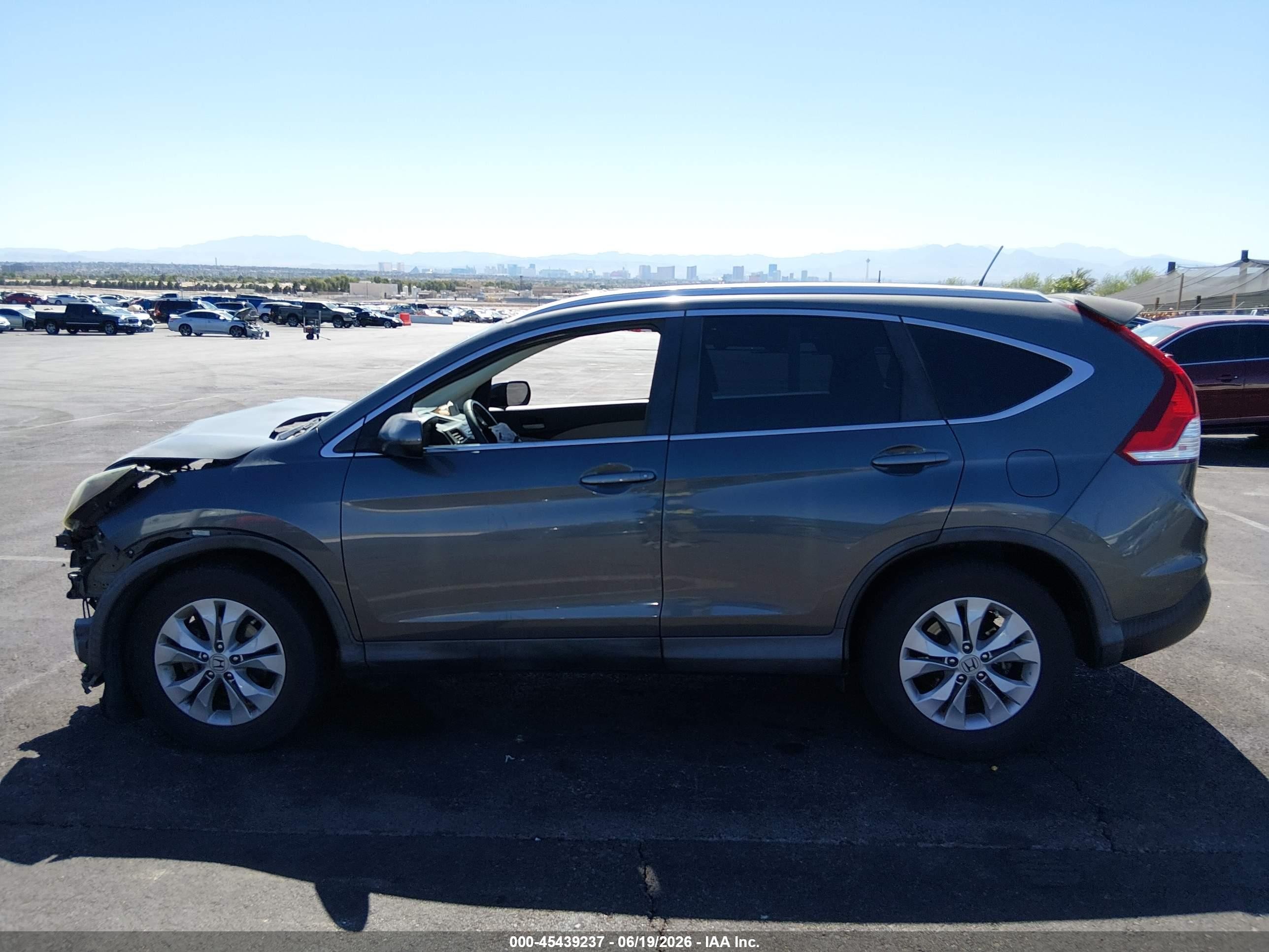 2013 Honda Cr-v Ex-l Gray vin: 2HKRM3H78DH509390
