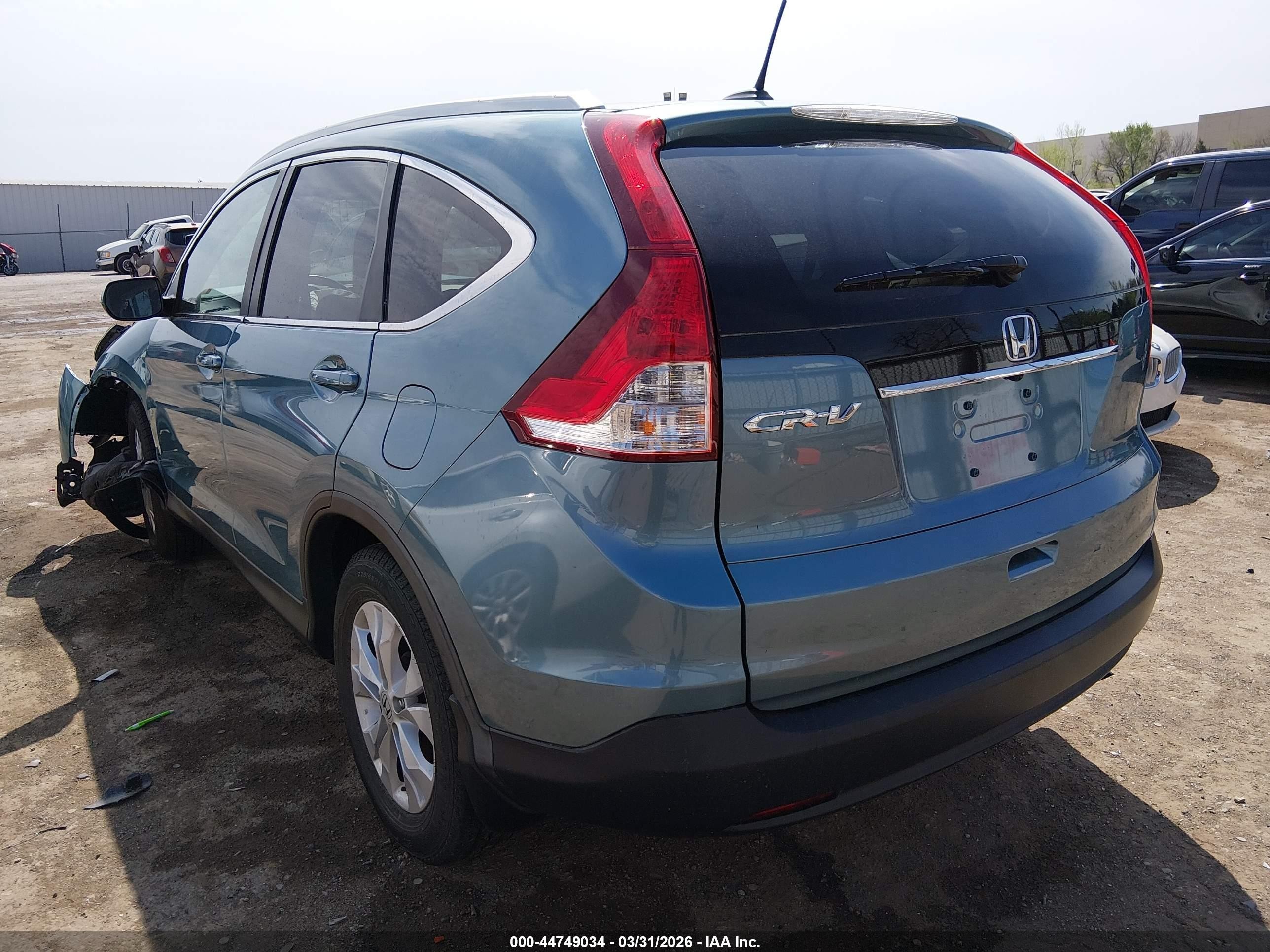 2013 Honda Cr-v Ex-l Light Blue vin: 2HKRM3H78DH522382