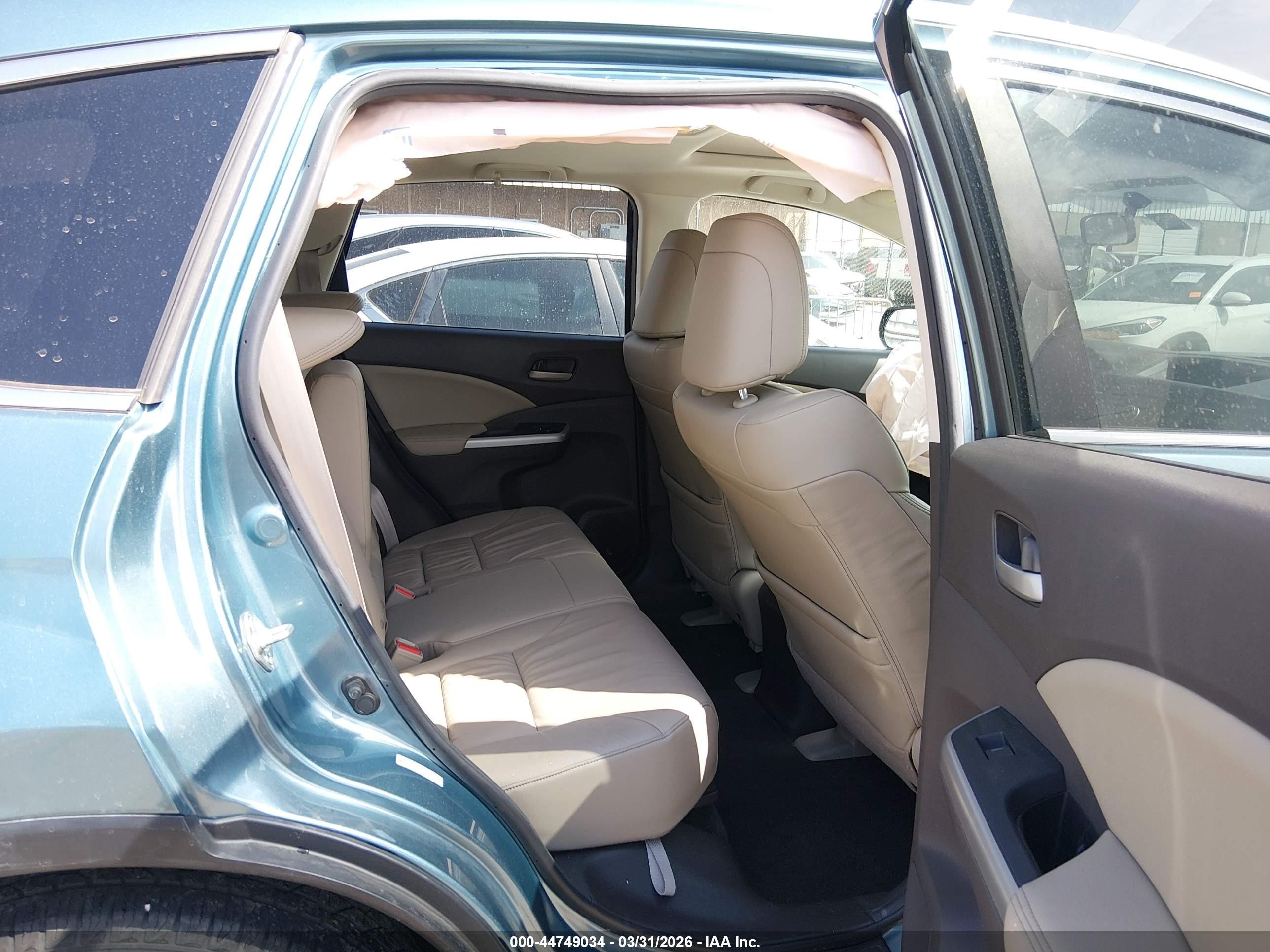 2013 Honda Cr-v Ex-l Light Blue vin: 2HKRM3H78DH522382