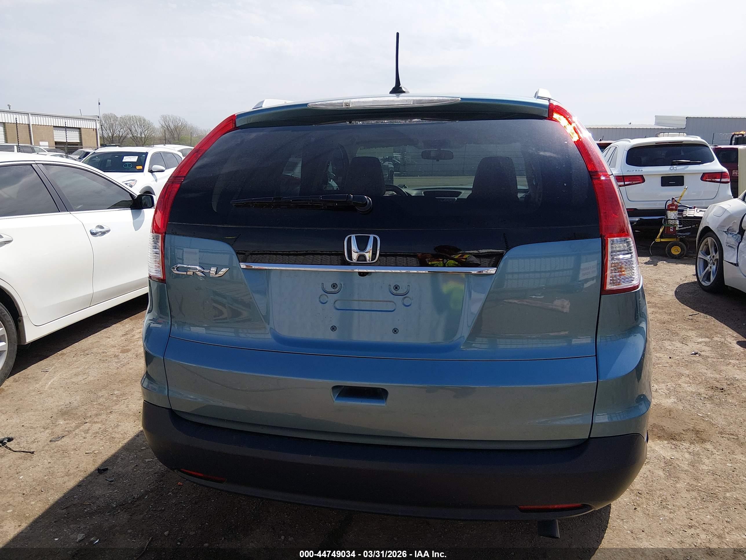 2013 Honda Cr-v Ex-l Light Blue vin: 2HKRM3H78DH522382