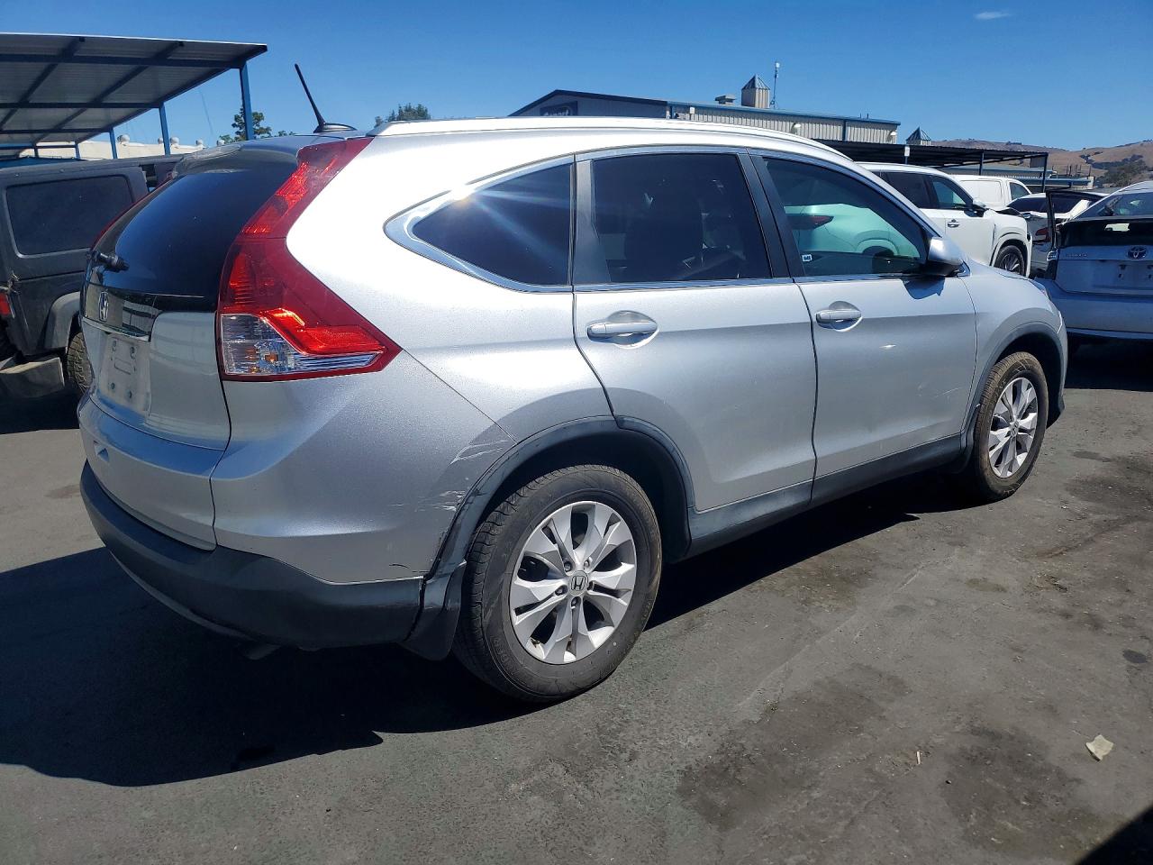 2014 Honda Cr-v Exl Silver vin: 2HKRM3H78EH504336