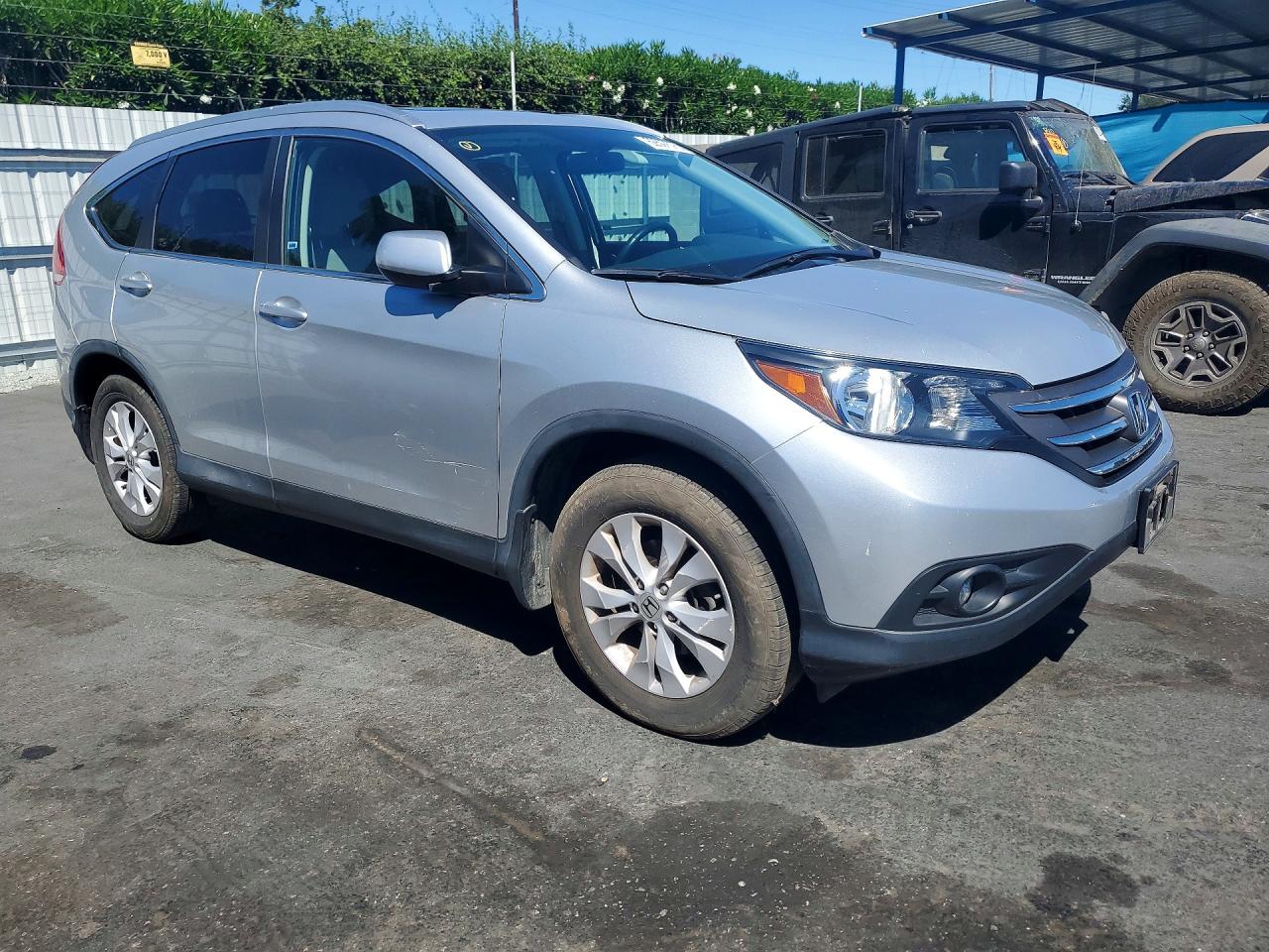 2014 Honda Cr-v Exl Silver vin: 2HKRM3H78EH504336