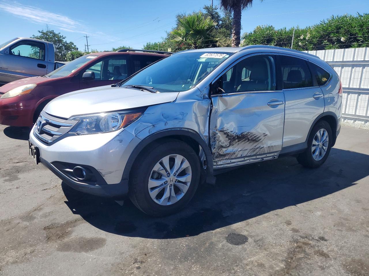 2014 Honda Cr-v Exl Silver vin: 2HKRM3H78EH504336