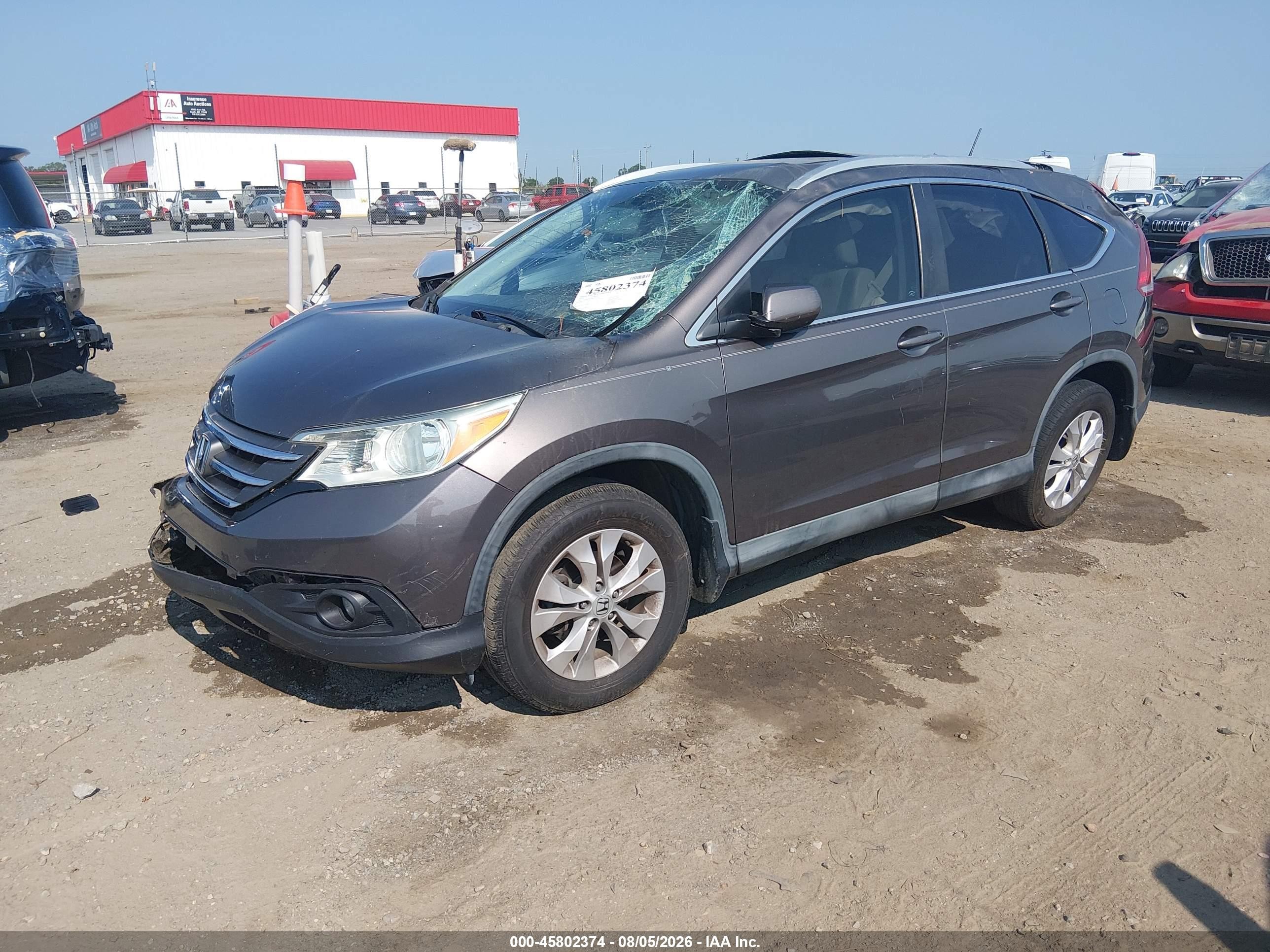 2014 Honda Cr-v Ex-l Серый vin: 2HKRM3H78EH512257
