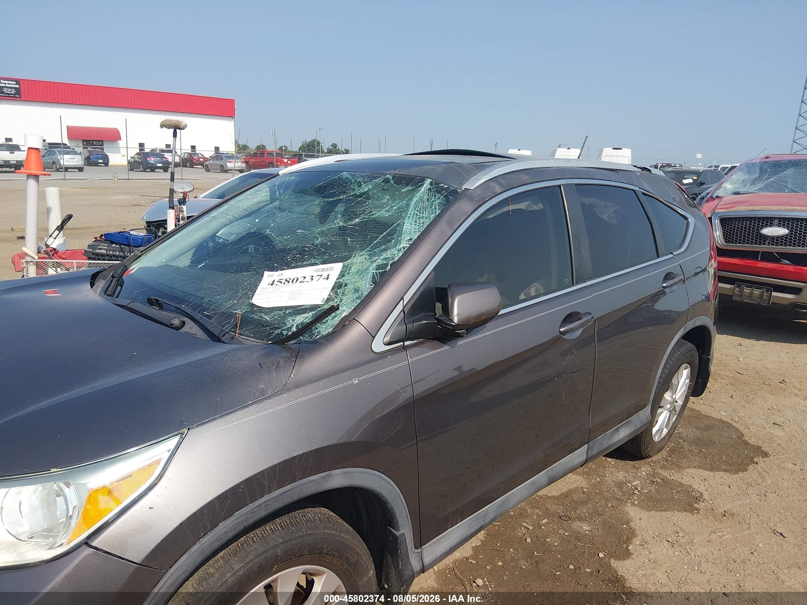 2014 Honda Cr-v Ex-l Серый vin: 2HKRM3H78EH512257