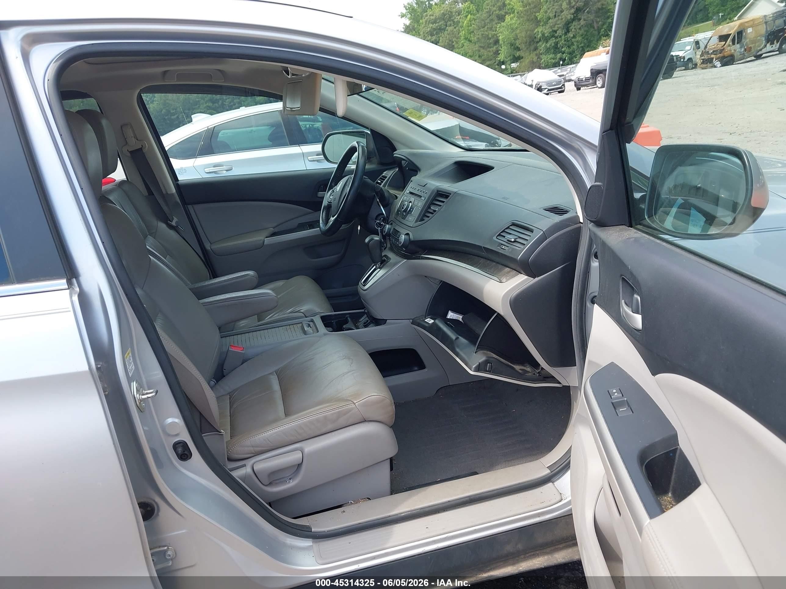 2014 Honda Cr-v Ex-l Silver vin: 2HKRM3H78EH565492
