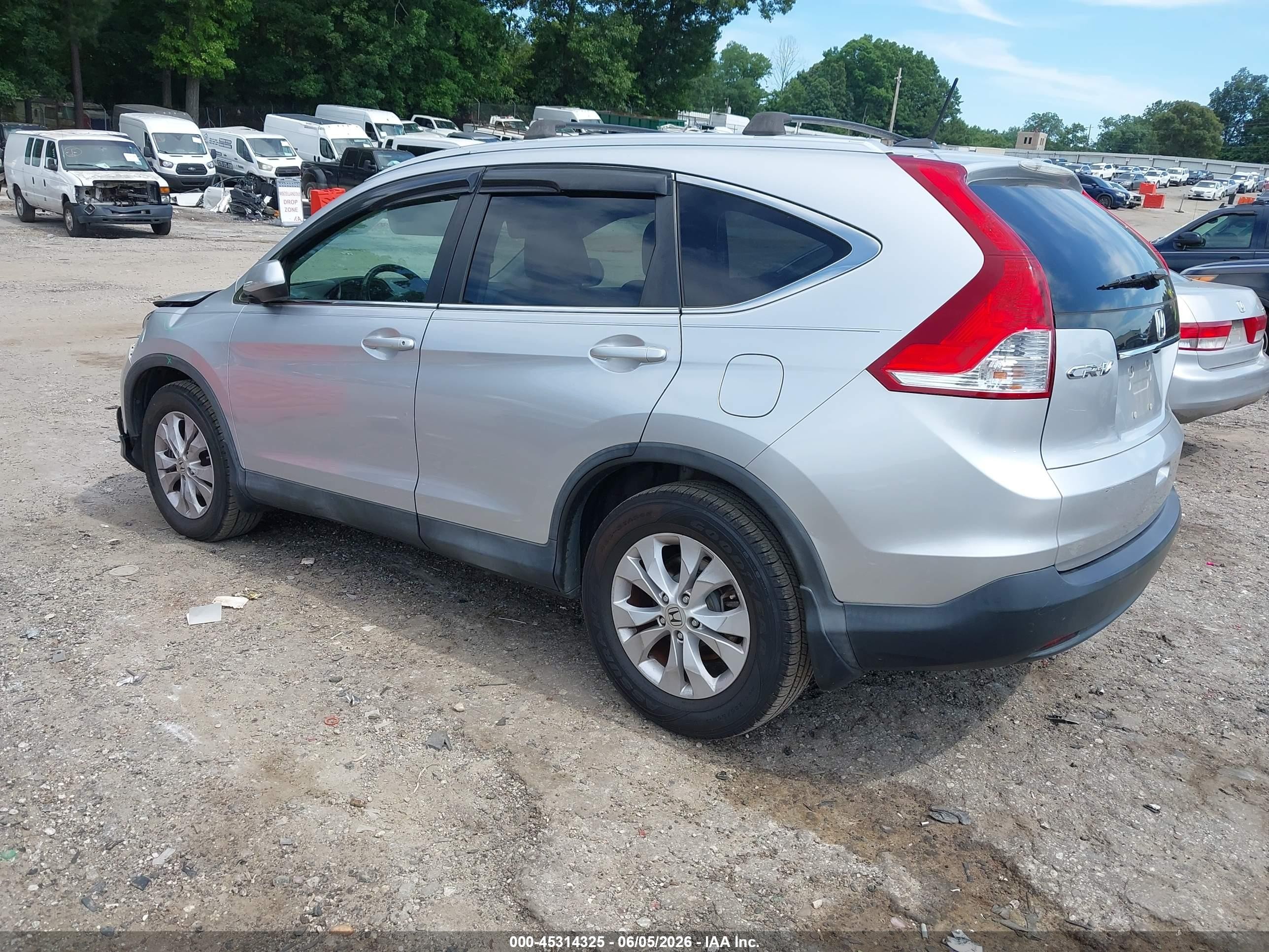2014 Honda Cr-v Ex-l Silver vin: 2HKRM3H78EH565492