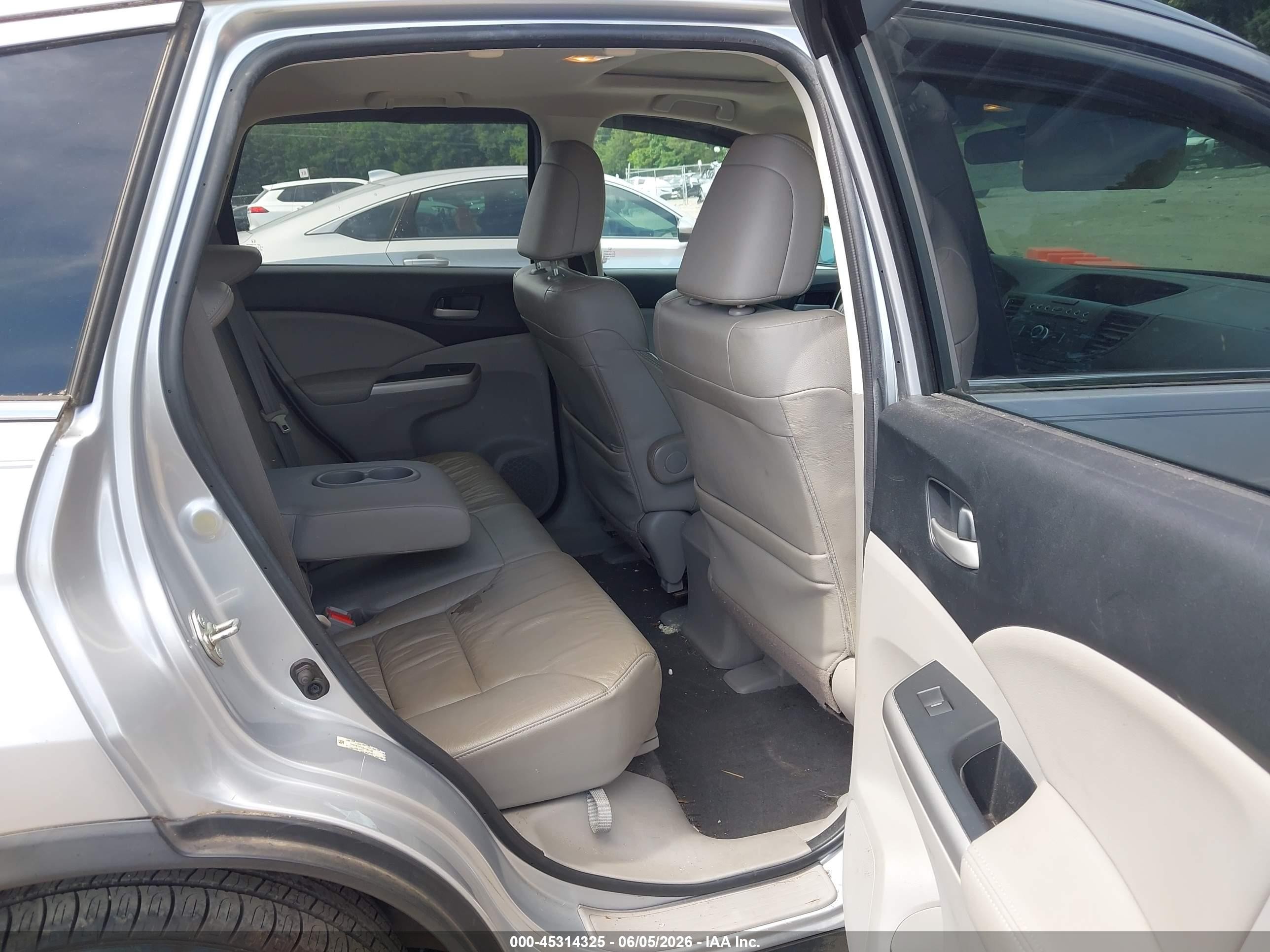 2014 Honda Cr-v Ex-l Silver vin: 2HKRM3H78EH565492