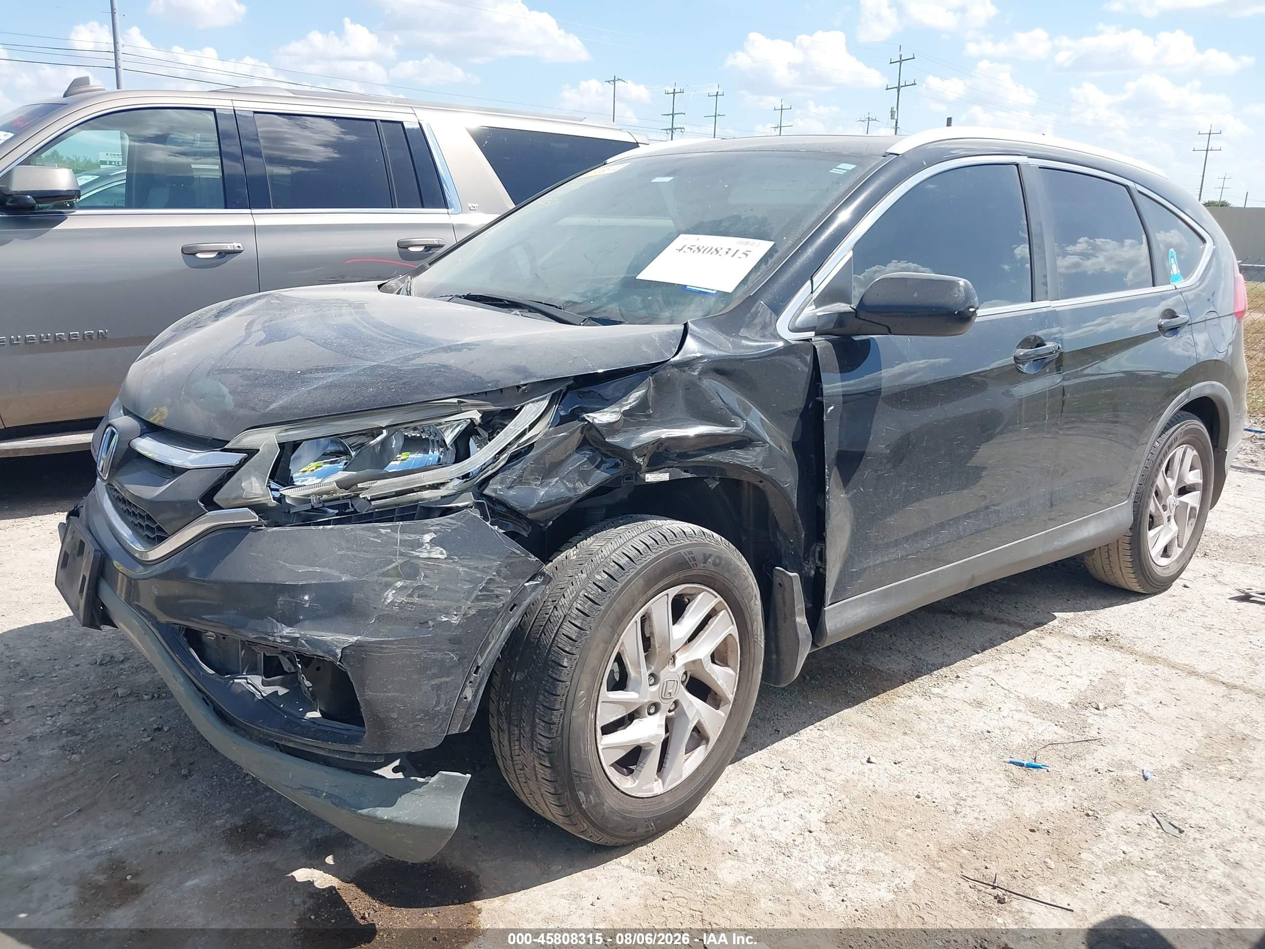 2015 Honda Cr-v Ex-l Черный vin: 2HKRM3H78FH513233
