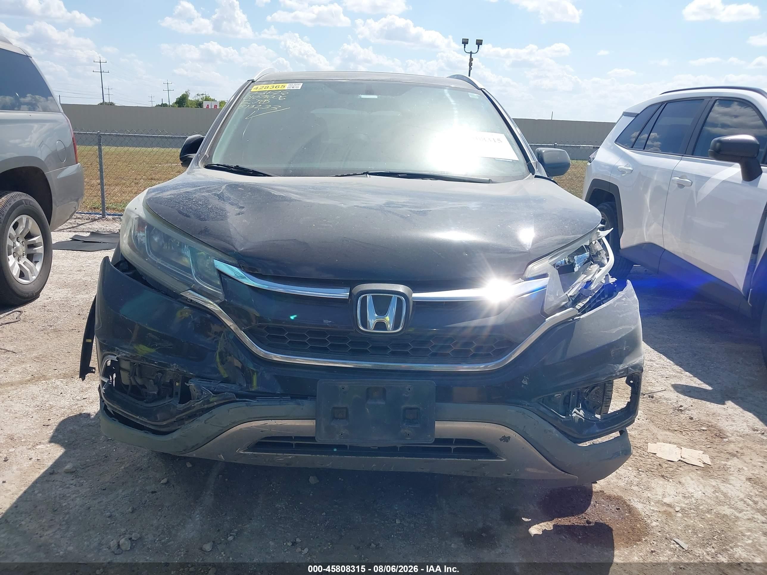 2015 Honda Cr-v Ex-l Черный vin: 2HKRM3H78FH513233