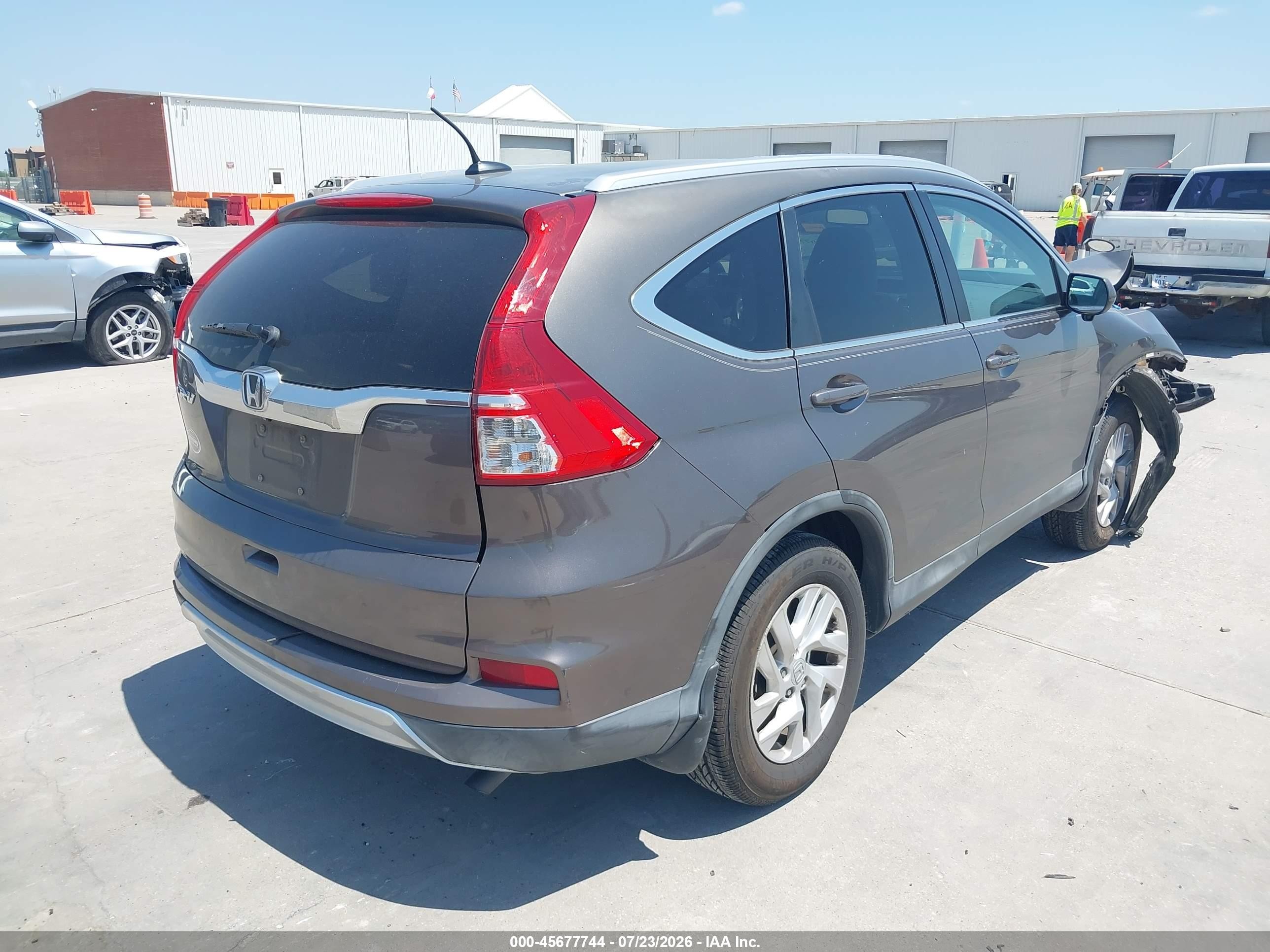 2015 Honda Cr-v Ex-l Gray vin: 2HKRM3H78FH533269