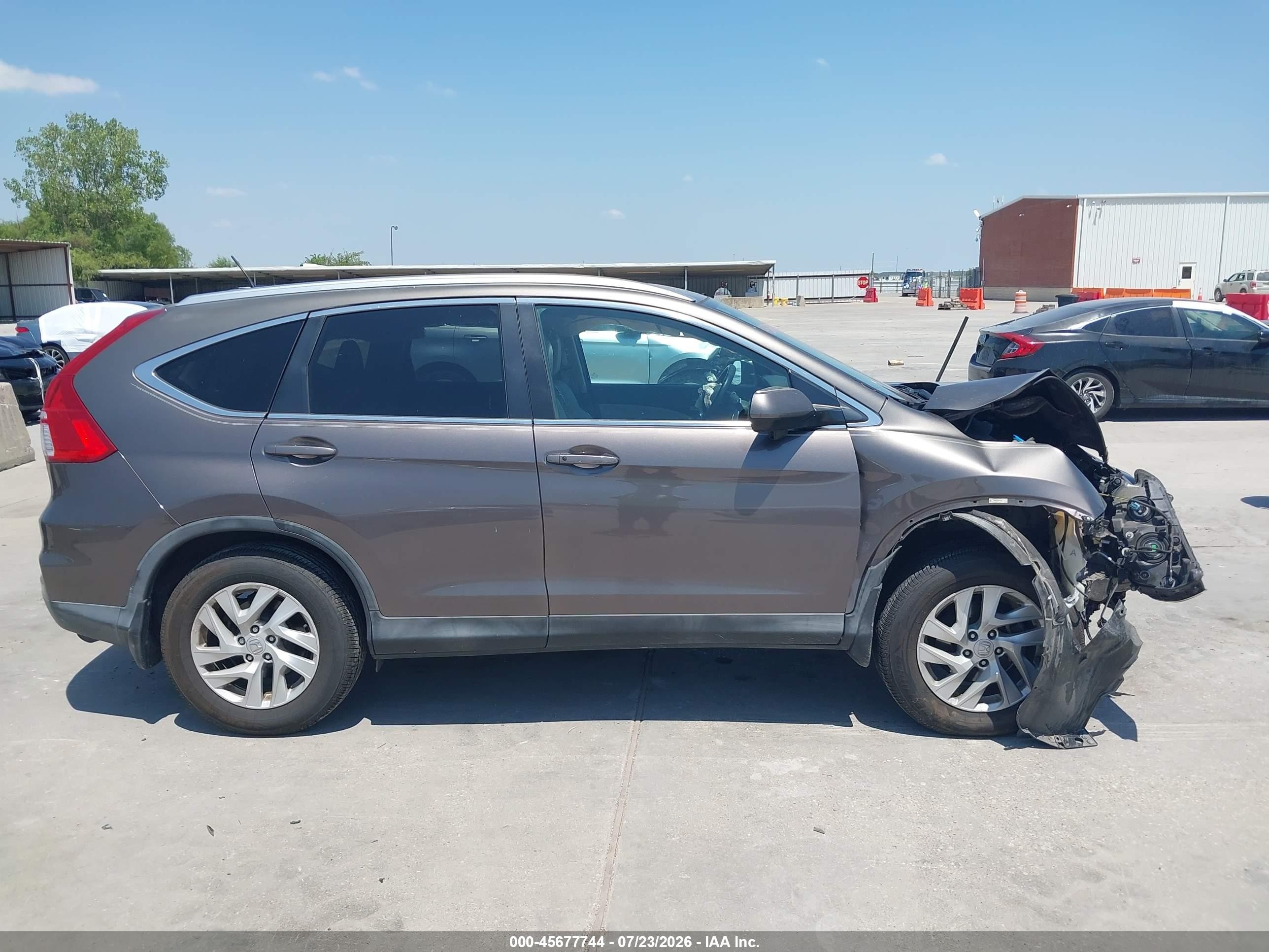 2015 Honda Cr-v Ex-l Gray vin: 2HKRM3H78FH533269