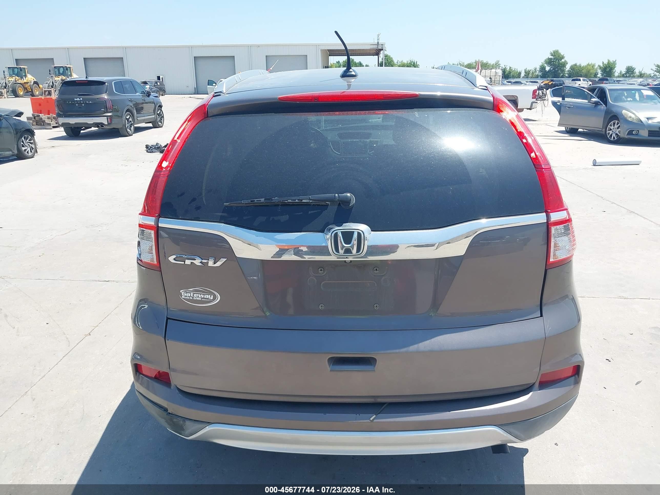 2015 Honda Cr-v Ex-l Gray vin: 2HKRM3H78FH533269