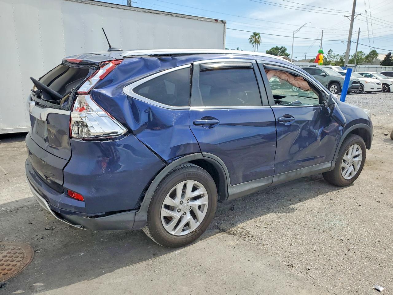 2015 Honda Cr-v Exl Blue vin: 2HKRM3H78FH548869