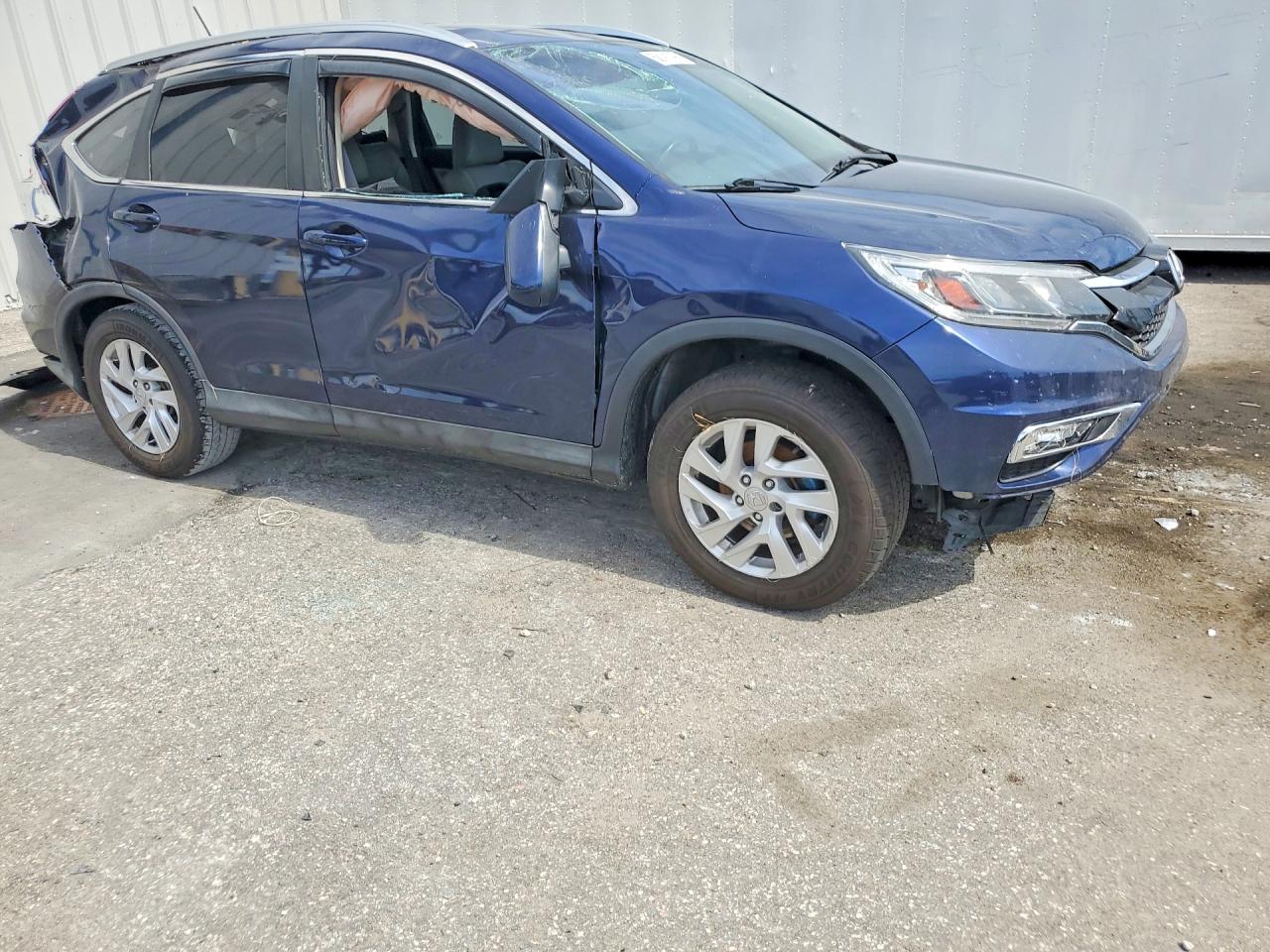 2015 Honda Cr-v Exl Blue vin: 2HKRM3H78FH548869