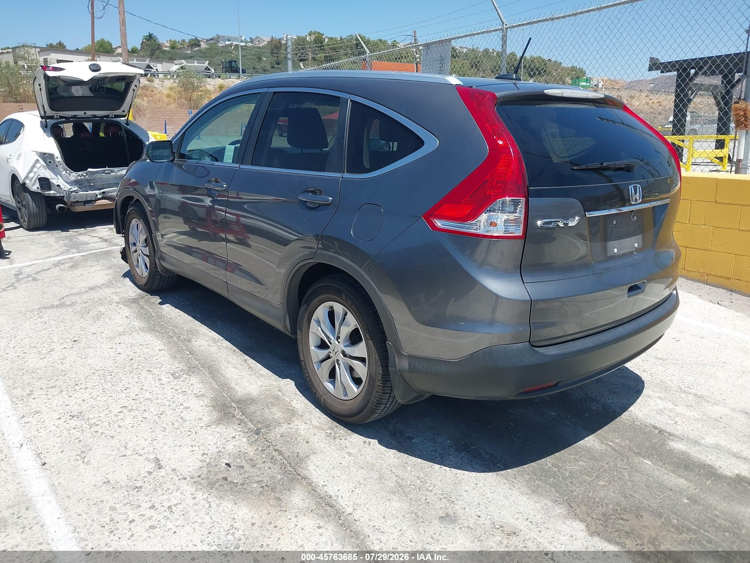 2013 Honda Cr-v Ex-l Gray vin: 2HKRM3H79DH501539