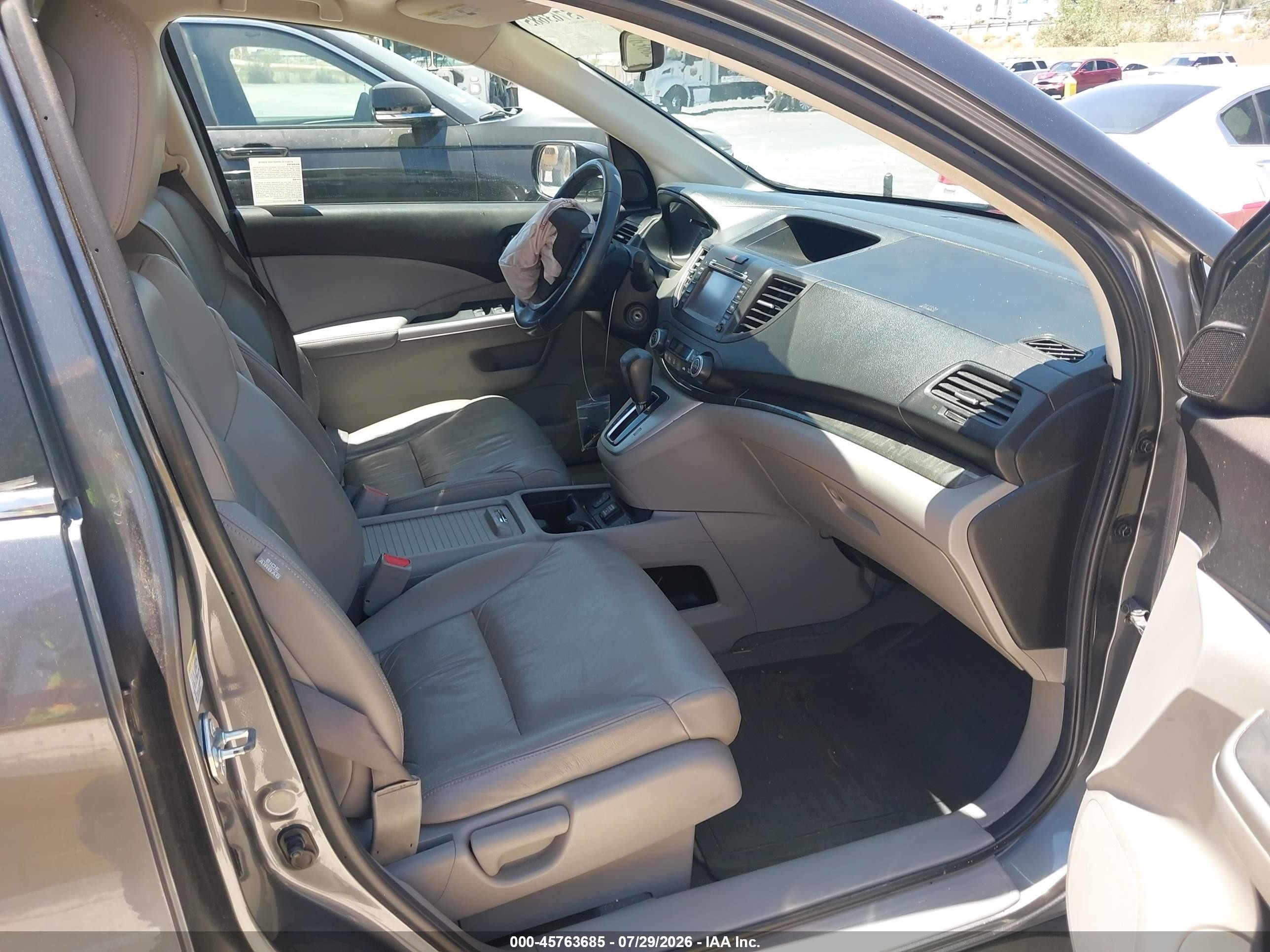 2013 Honda Cr-v Ex-l Gray vin: 2HKRM3H79DH501539