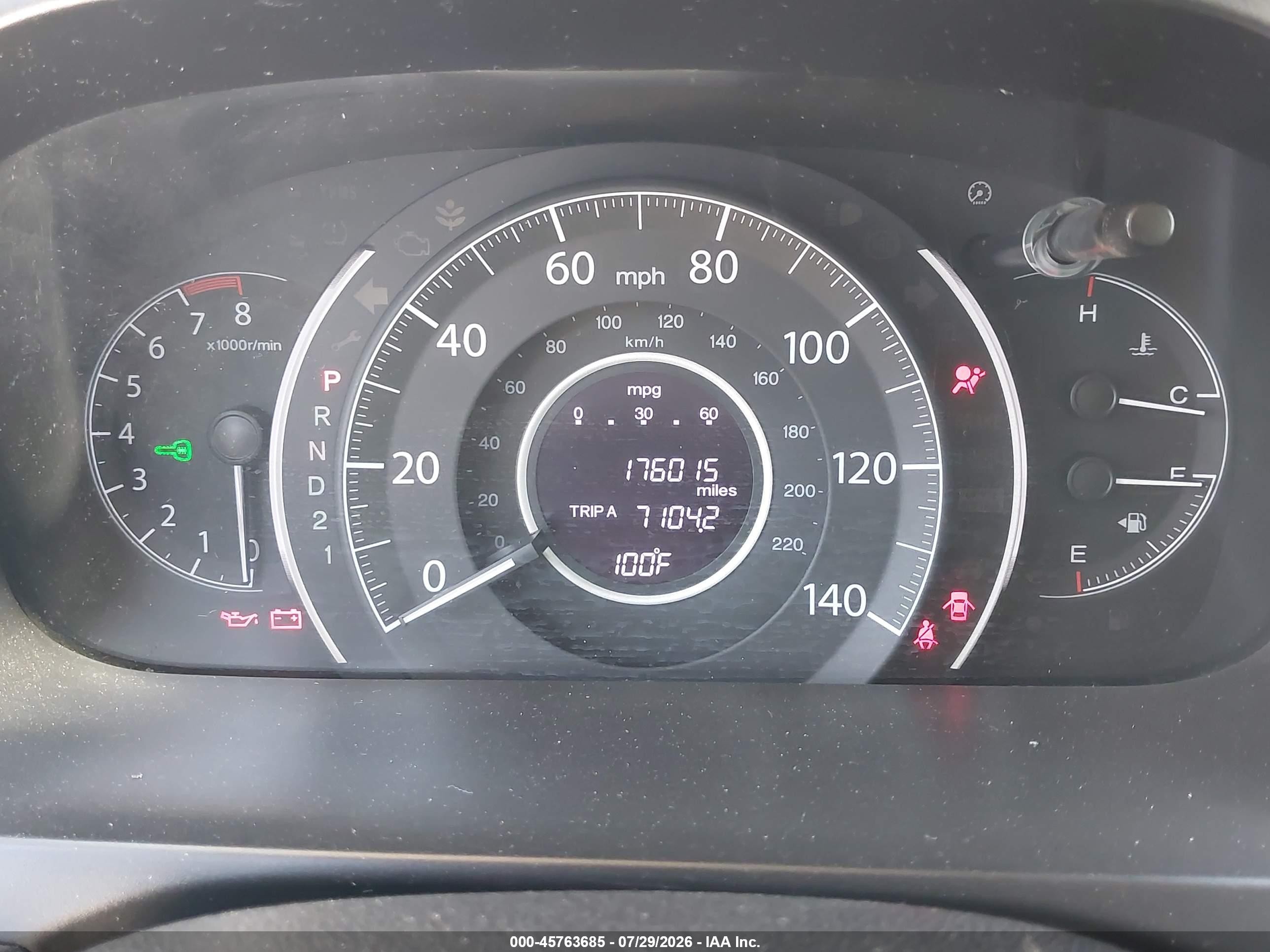 2013 Honda Cr-v Ex-l Gray vin: 2HKRM3H79DH501539