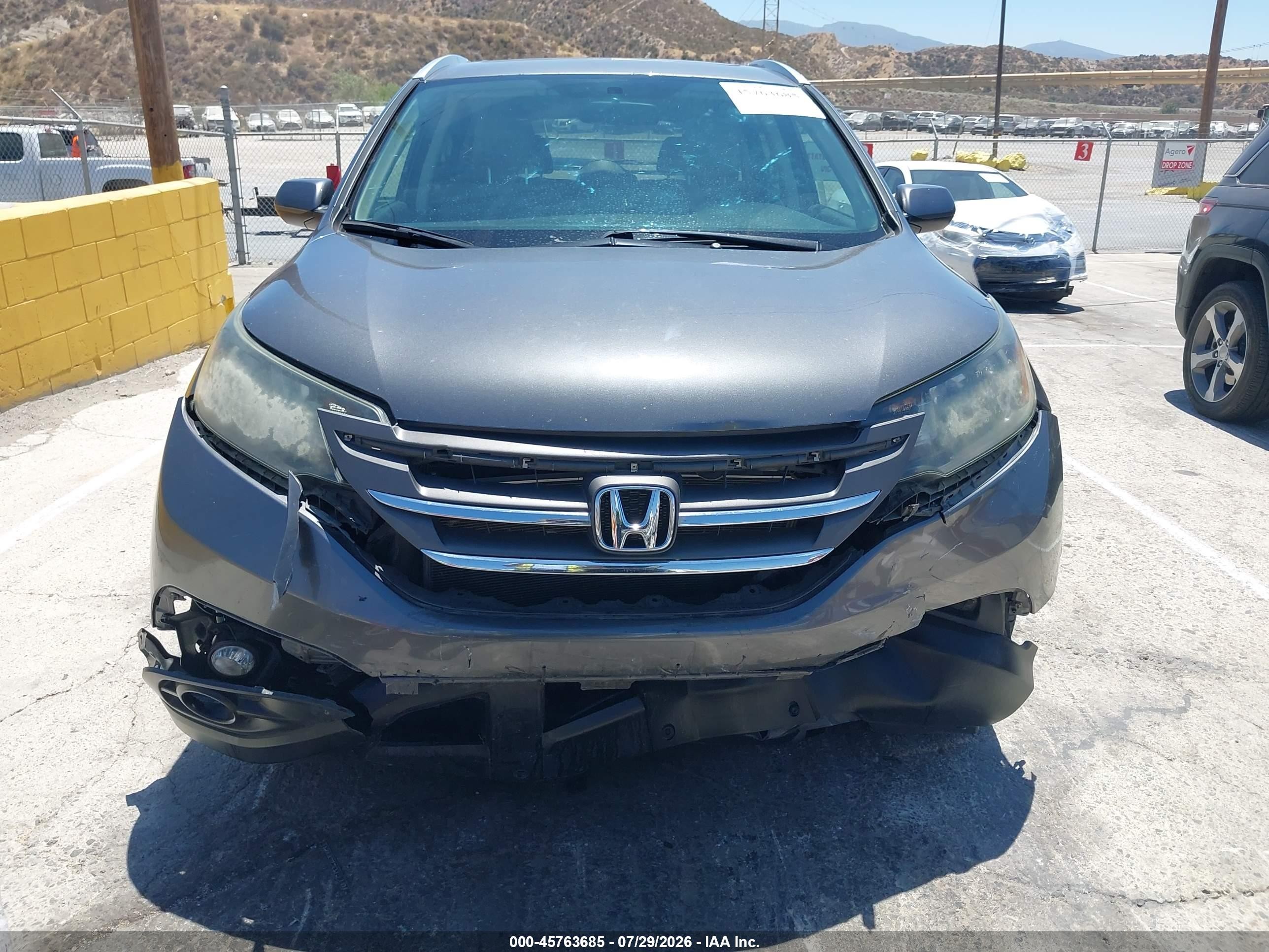2013 Honda Cr-v Ex-l Gray vin: 2HKRM3H79DH501539