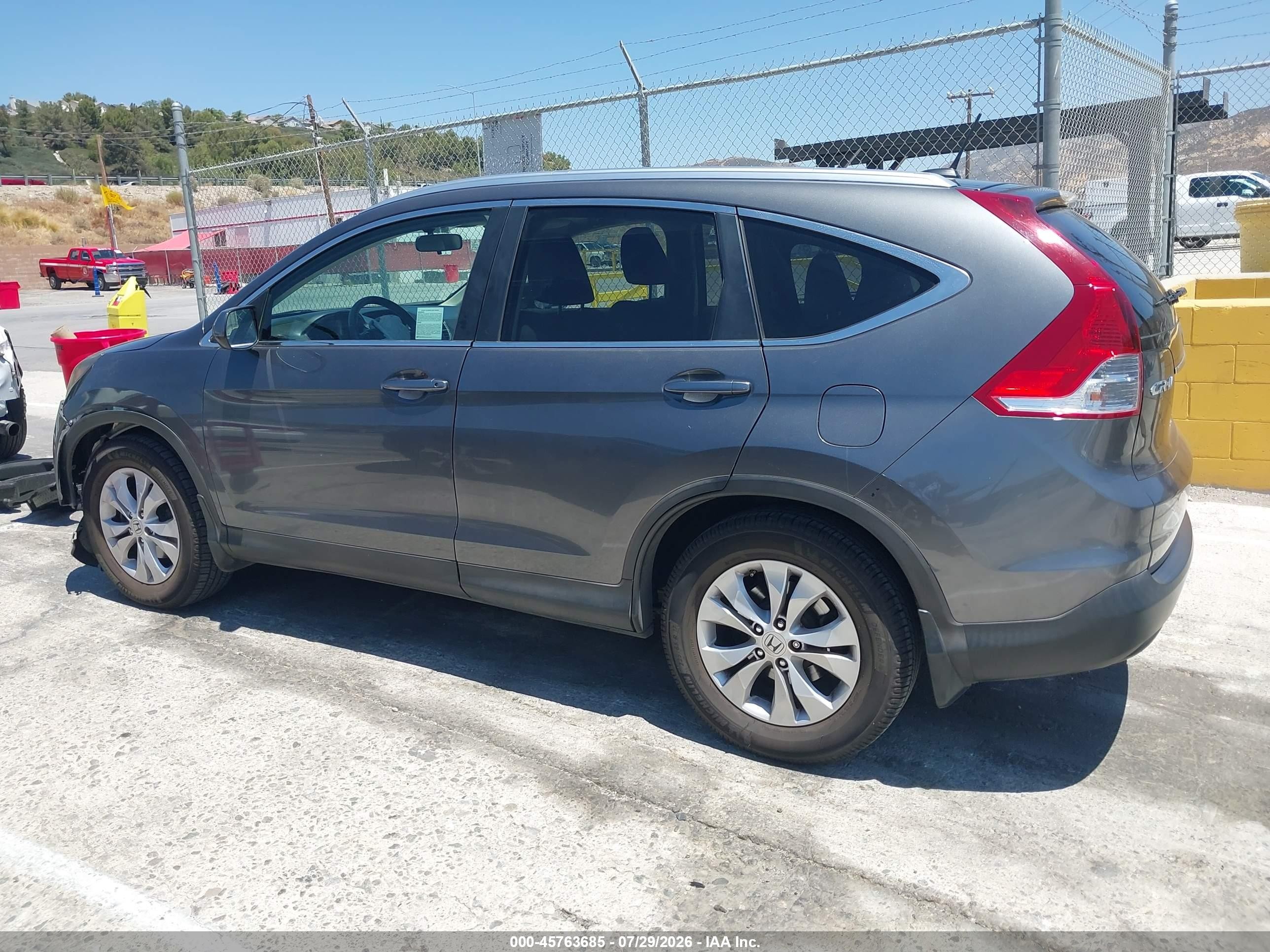2013 Honda Cr-v Ex-l Gray vin: 2HKRM3H79DH501539