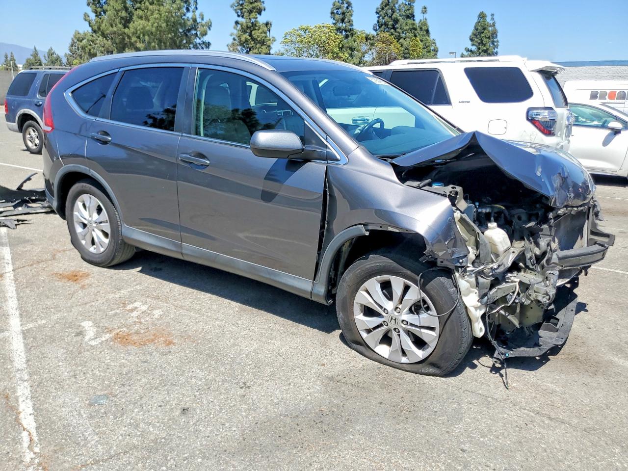 2013 Honda Cr-v Exl Gray vin: 2HKRM3H79DH518938