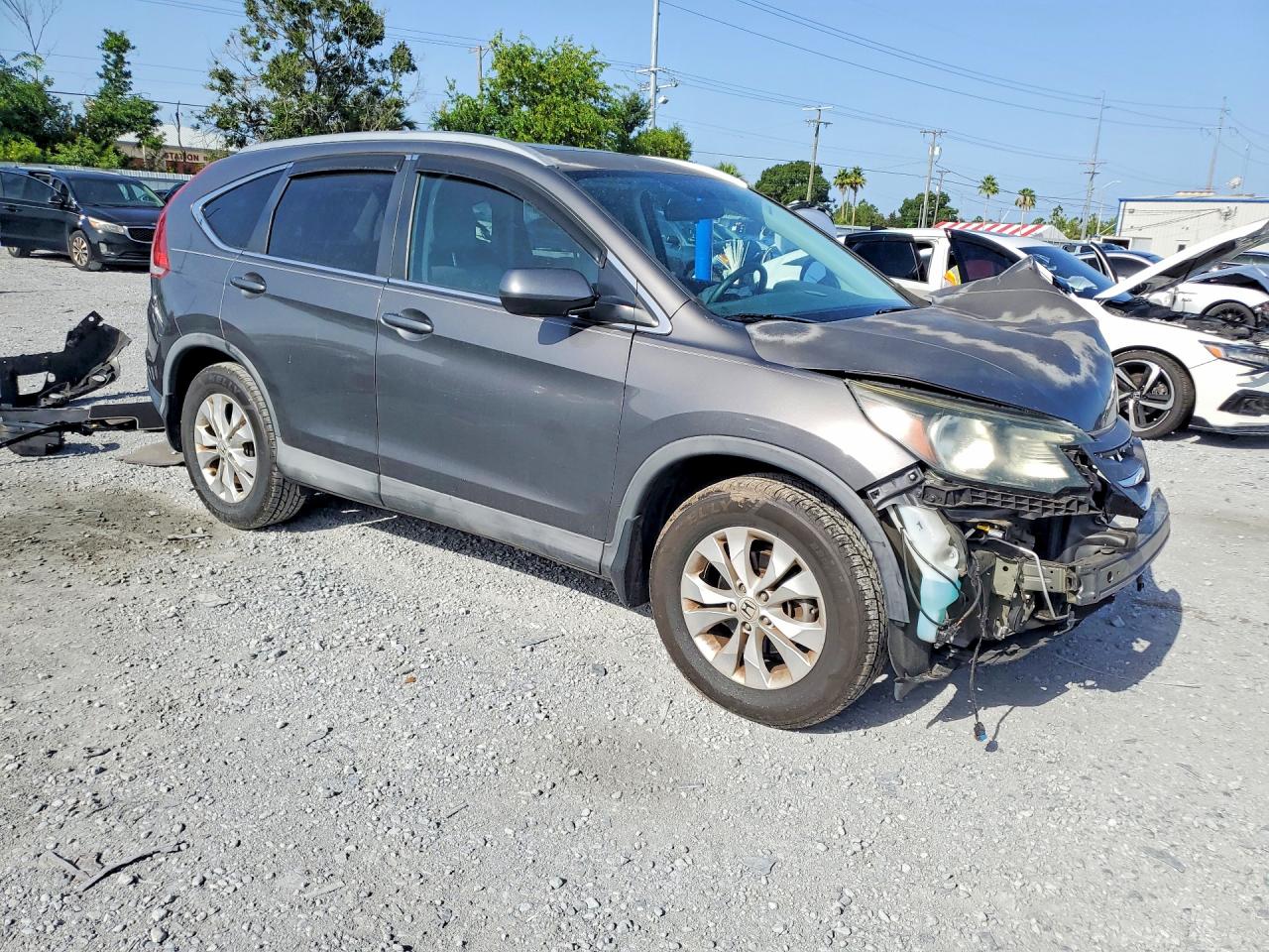 2014 Honda Cr-v Exl Gray vin: 2HKRM3H79EH520190