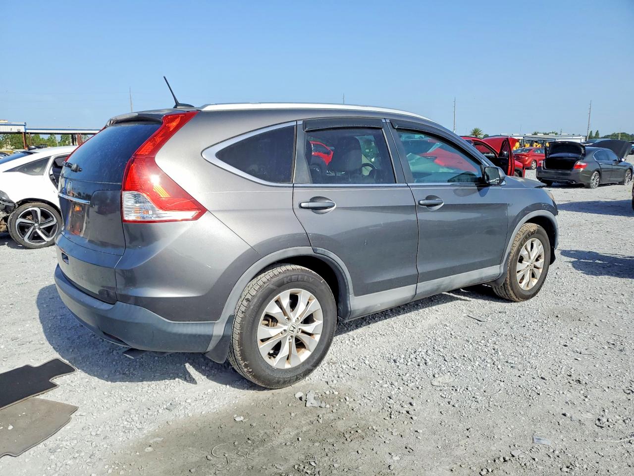 2014 Honda Cr-v Exl Gray vin: 2HKRM3H79EH520190