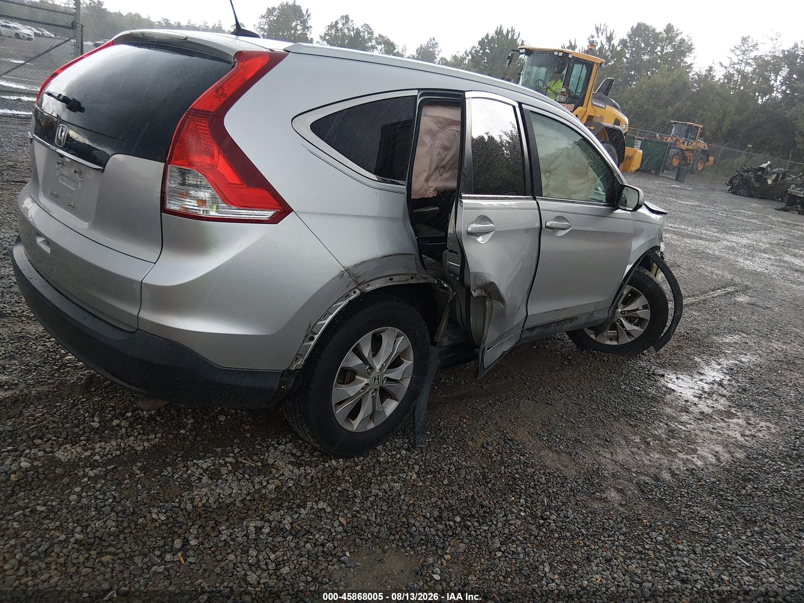 2014 Honda Cr-v Ex-l Silver vin: 2HKRM3H79EH527107