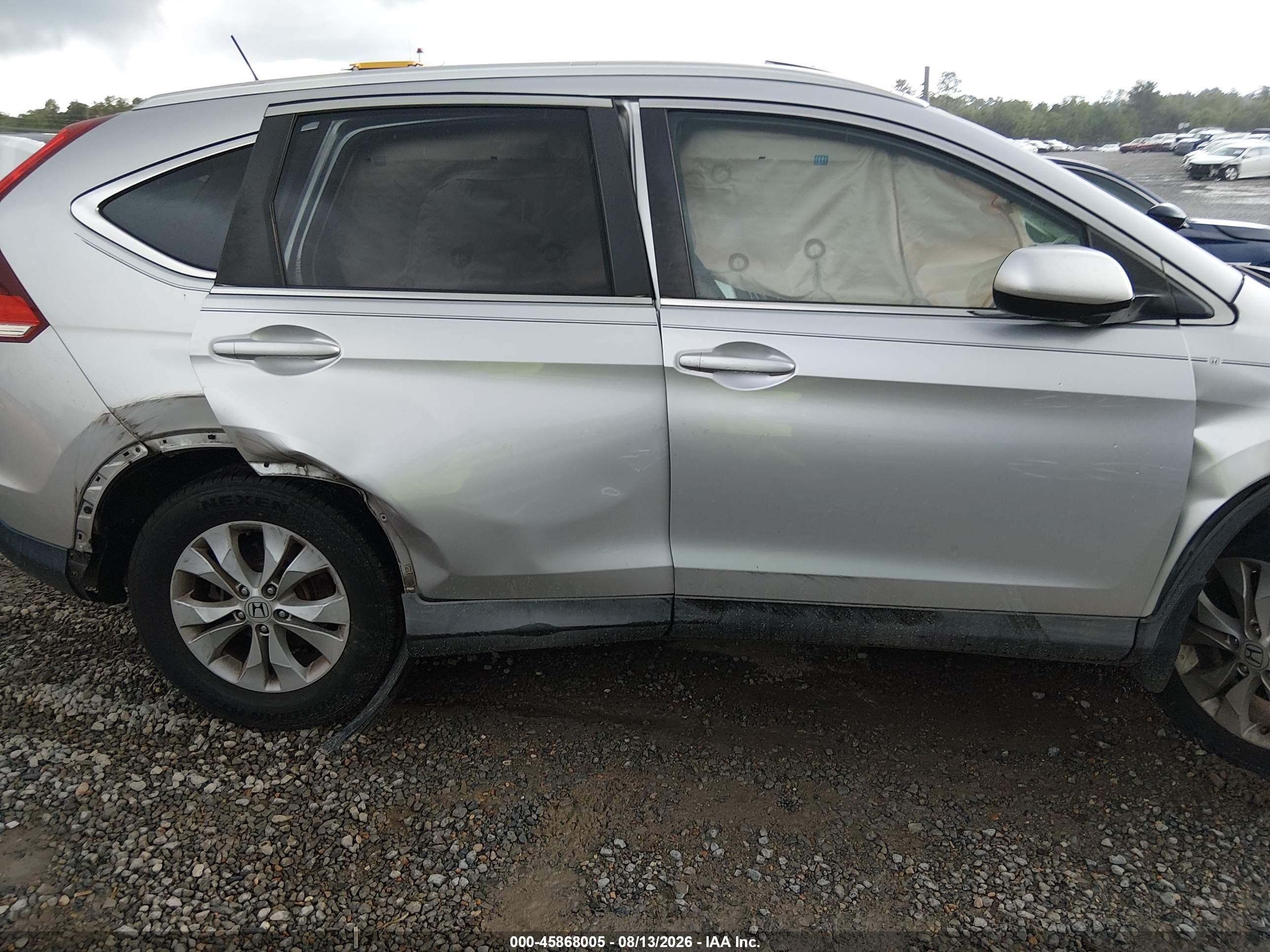 2014 Honda Cr-v Ex-l Silver vin: 2HKRM3H79EH527107