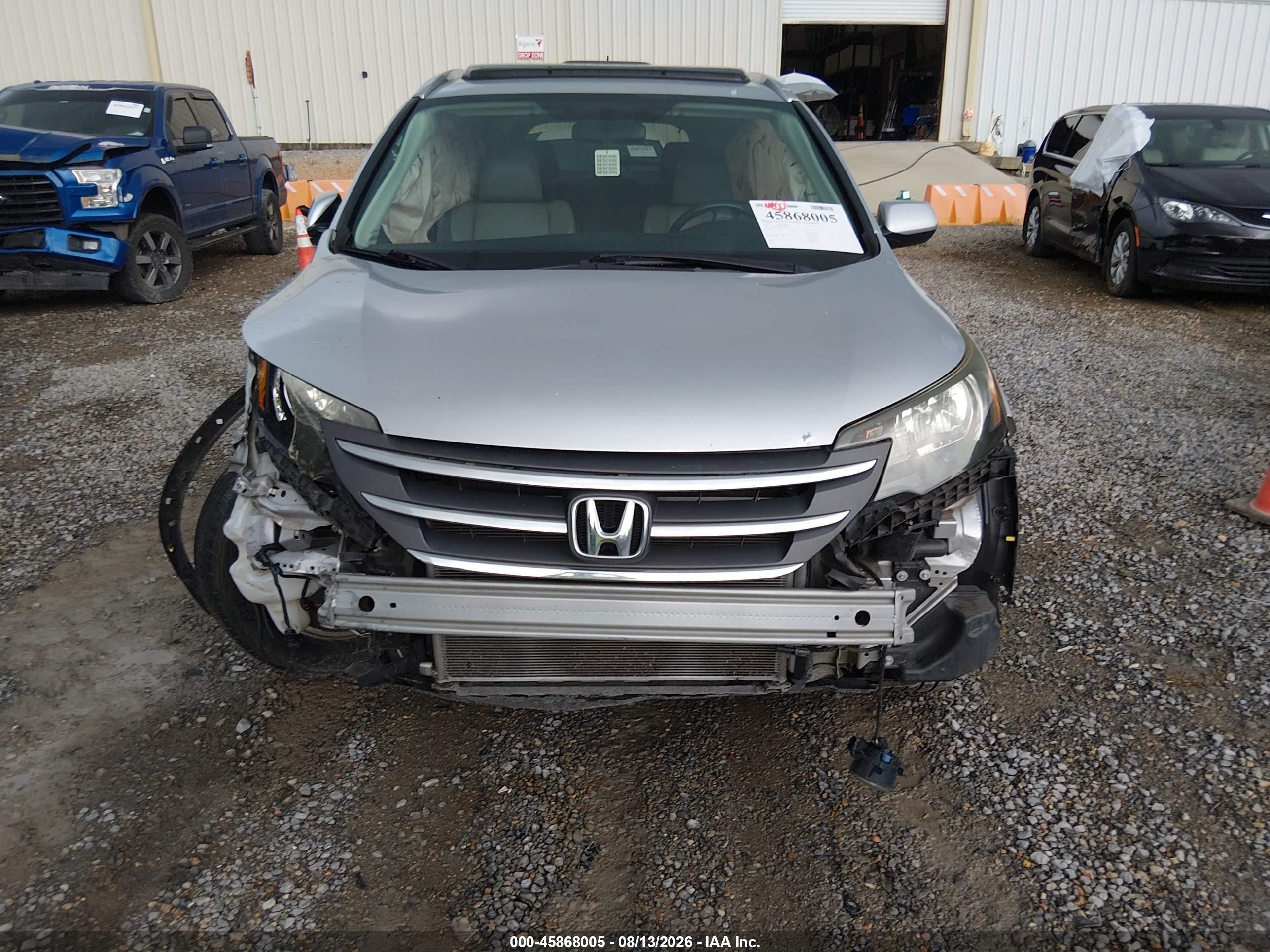 2014 Honda Cr-v Ex-l Silver vin: 2HKRM3H79EH527107
