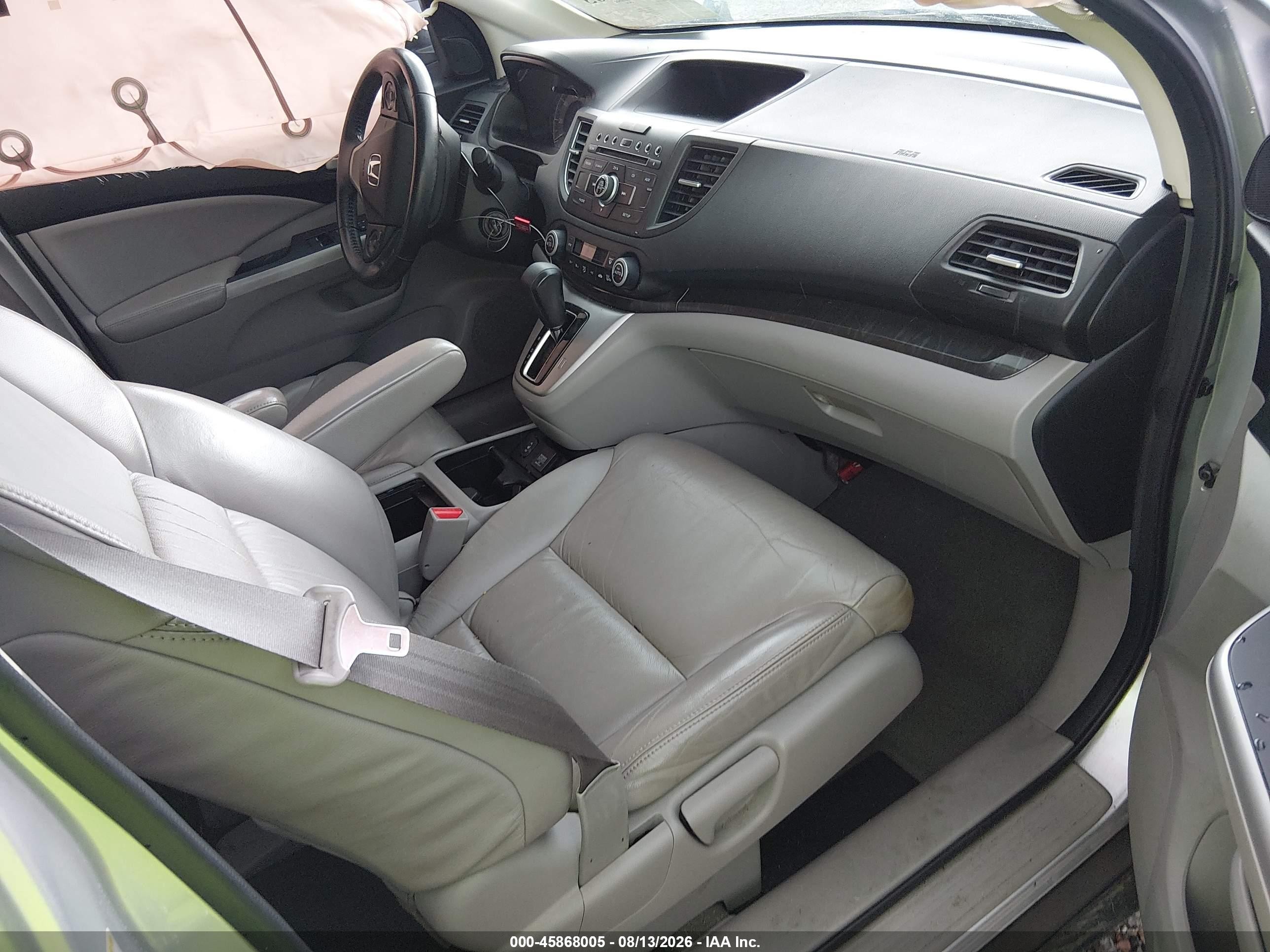 2014 Honda Cr-v Ex-l Silver vin: 2HKRM3H79EH527107