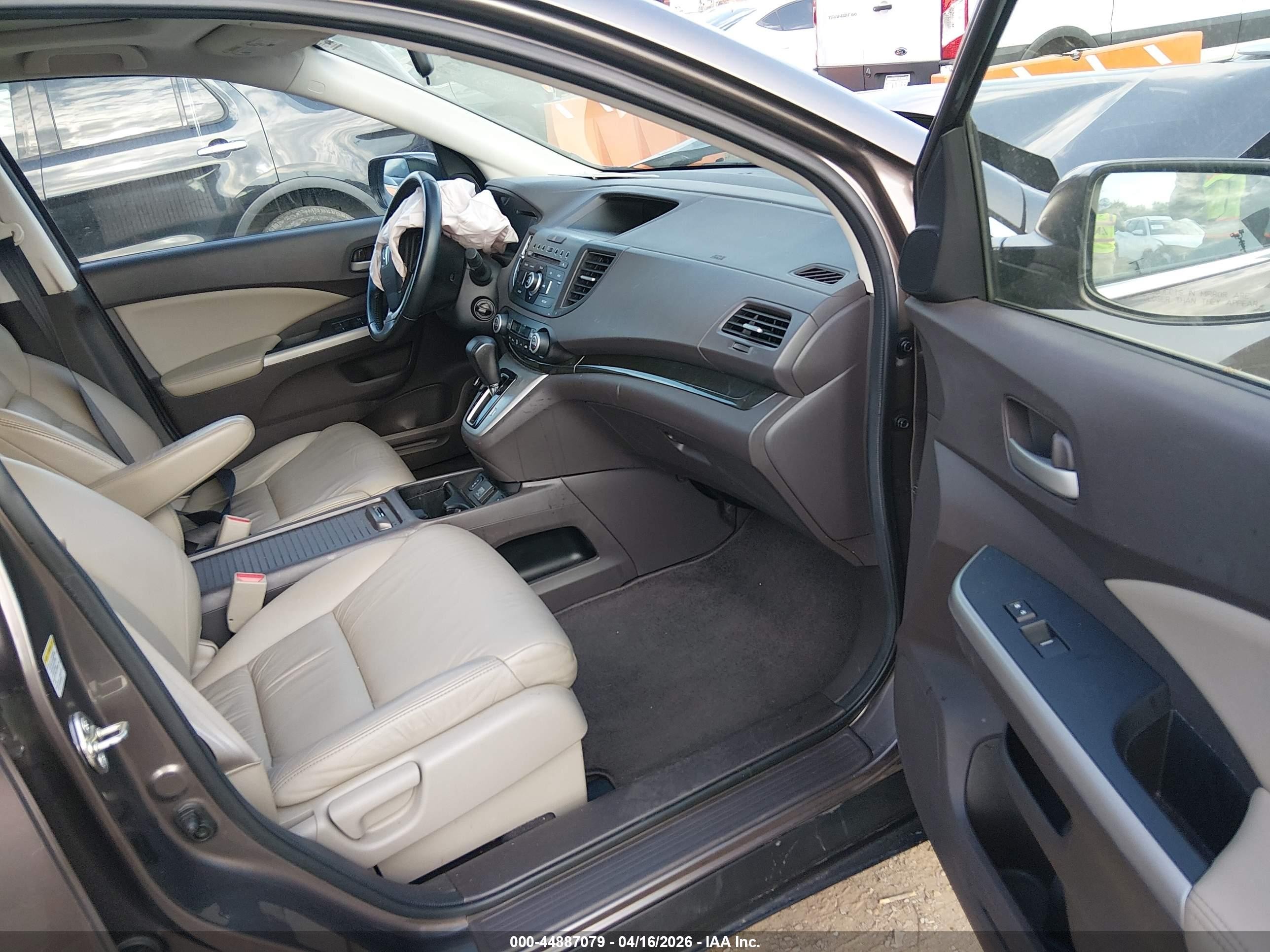 2014 Honda Cr-v Ex-l Brown vin: 2HKRM3H79EH529374