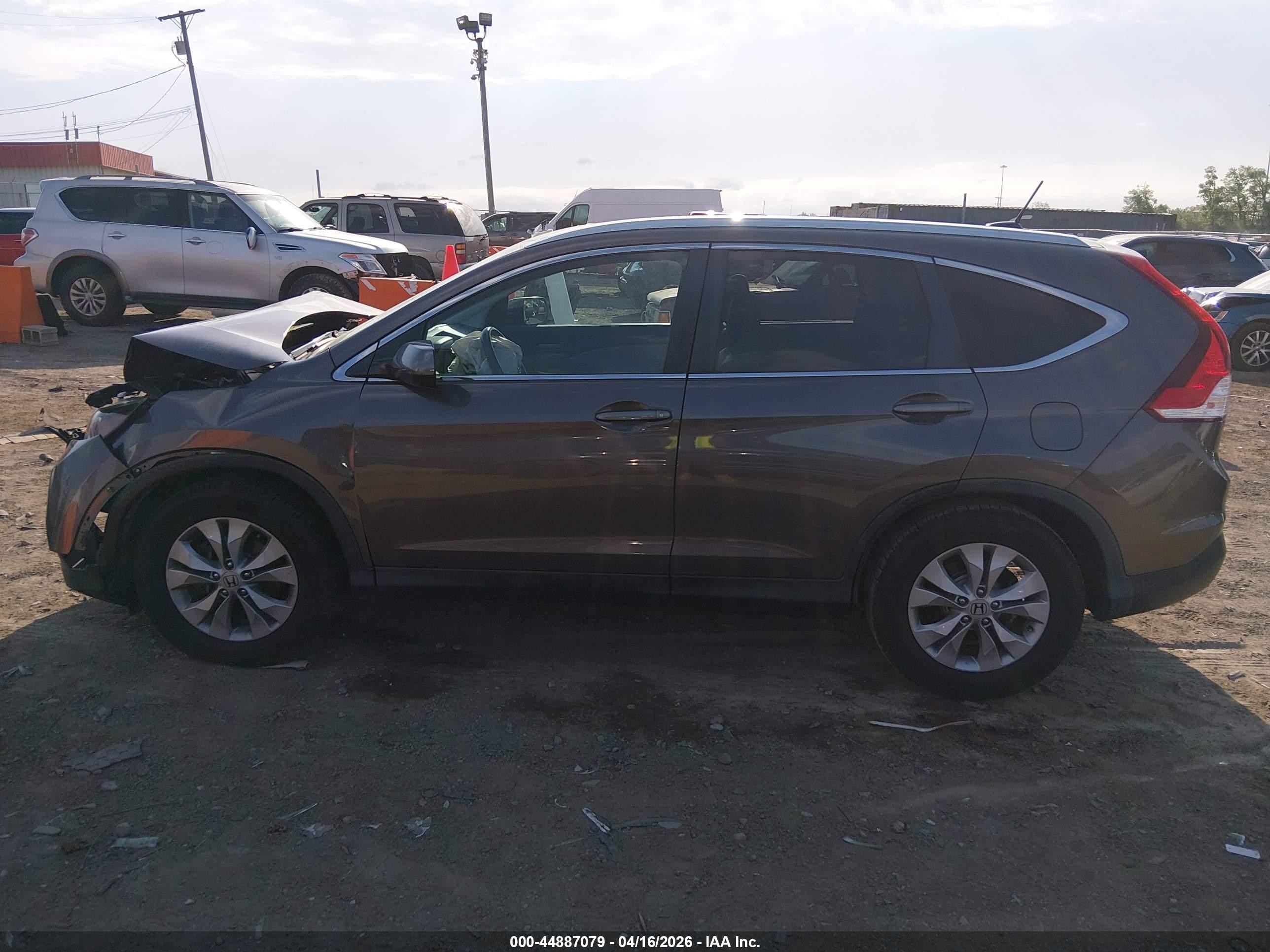 2014 Honda Cr-v Ex-l Brown vin: 2HKRM3H79EH529374