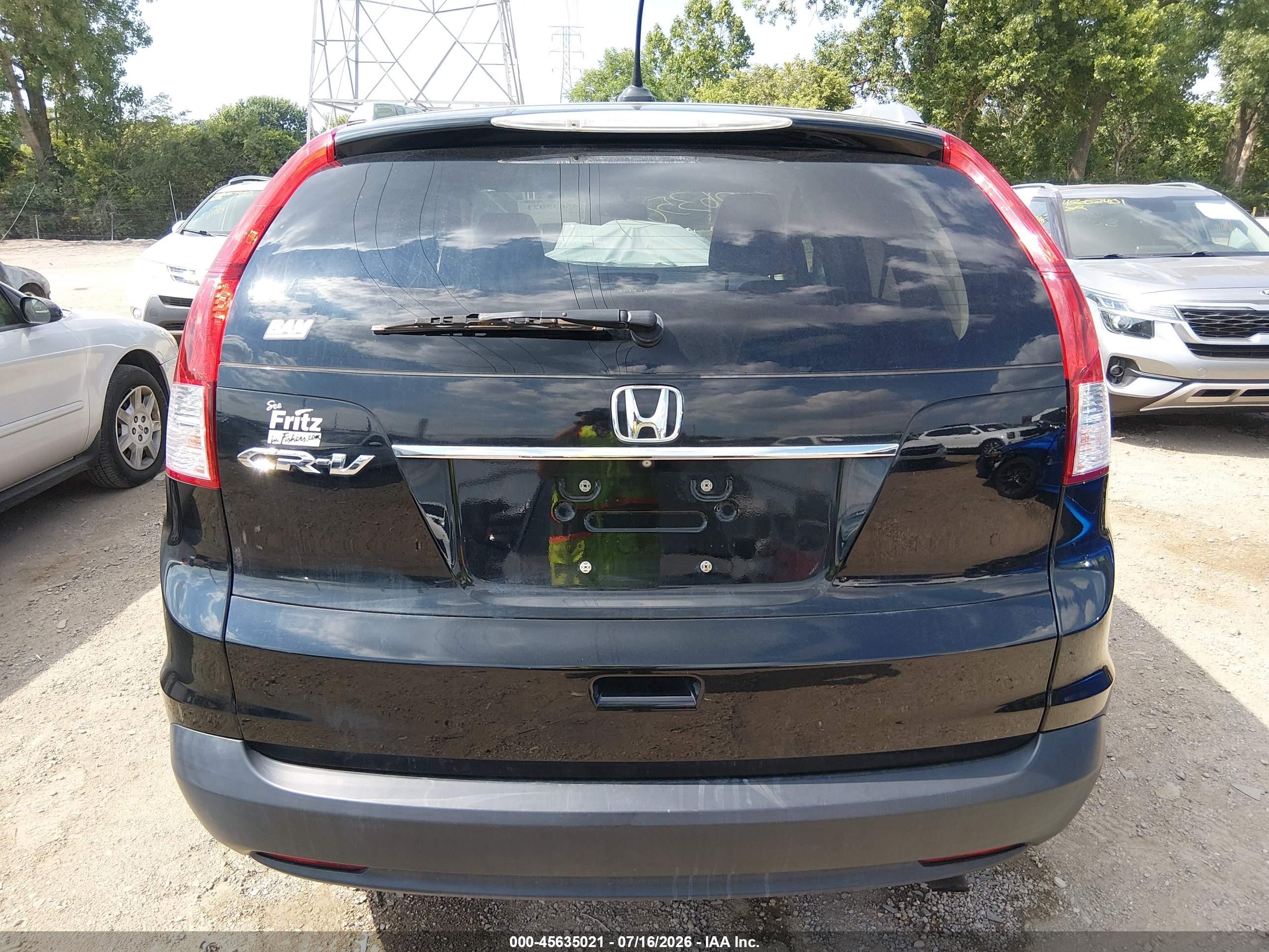 2014 Honda Cr-v Ex-l Black vin: 2HKRM3H79EH544814