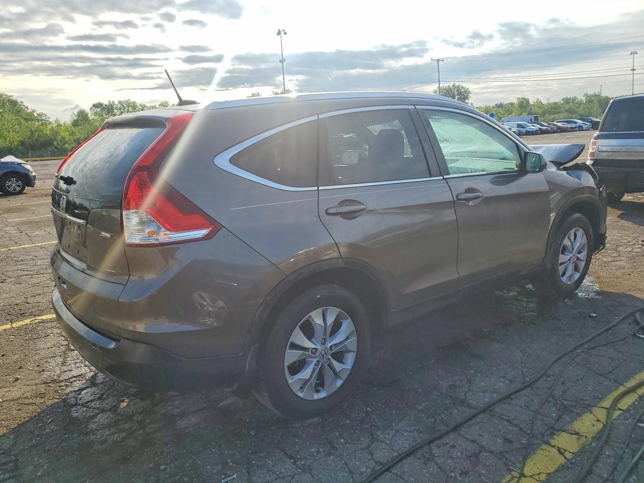 2014 Honda Cr-v Exl Brown vin: 2HKRM3H79EH546837